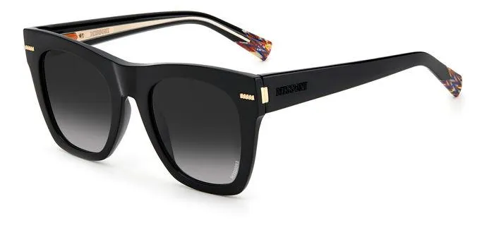 Missoni MIS 0069/S 807/9O Occhiali da sole Acetato Nero Grigio Squadrata Normale Sfumato - immagine 1