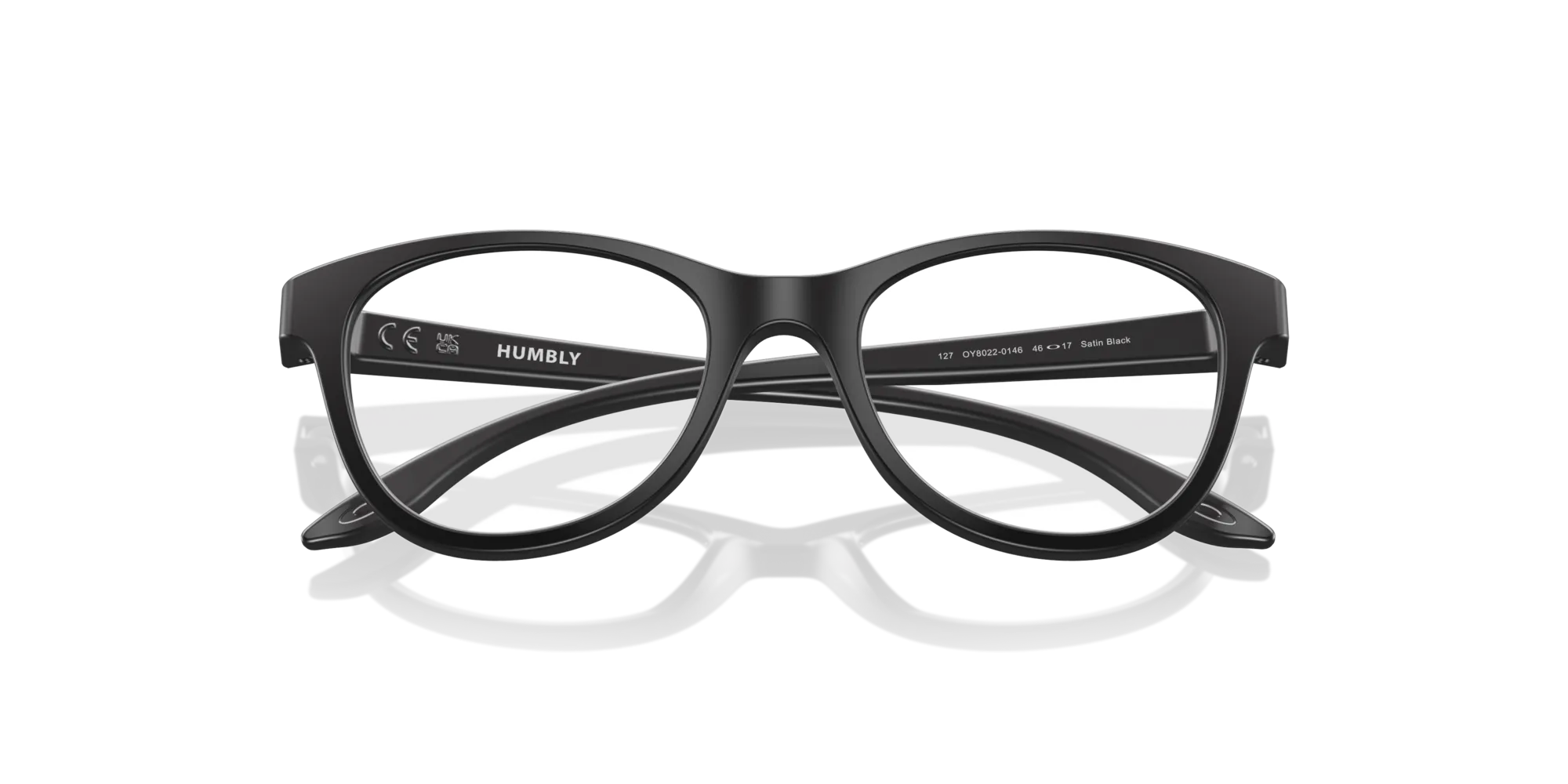 Oakley OY8022 HUMBLY 802201 Montature da vista bambino O_Matter Nero Trasparente Rotonda Normale - immagine 2
