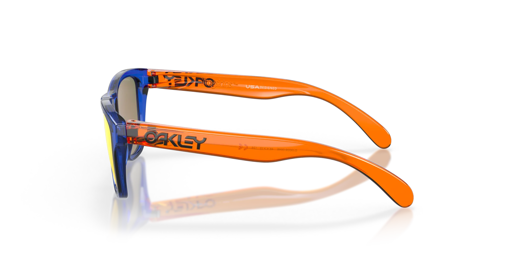 Oakley OJ9009 FROGSKINS XXS 900906 Occhiali da sole bambino O_Matter Blu Rosso Squadrata Normale Prizm - immagine 4