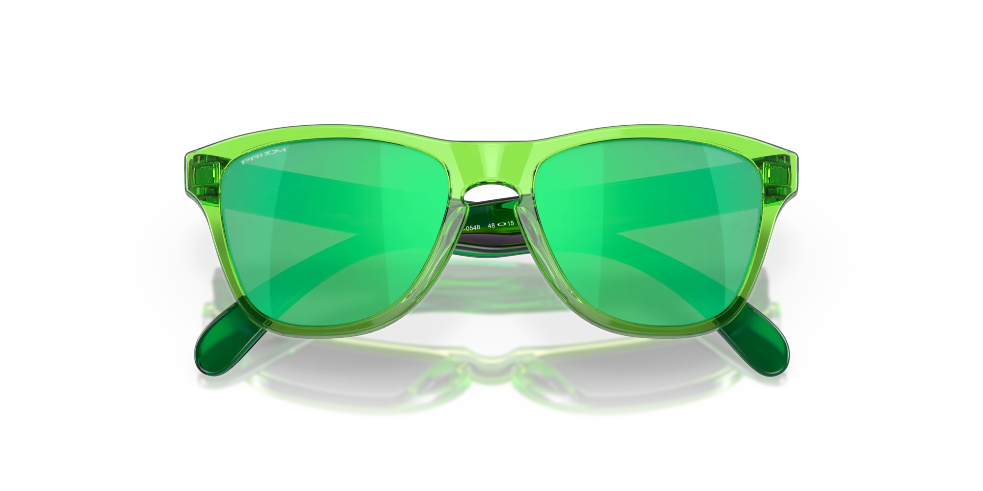 Oakley OJ9009 FROGSKINS XXS 900905 Occhiali da sole bambino O_Matter Verde Verde Squadrata Normale Prizm - immagine 2