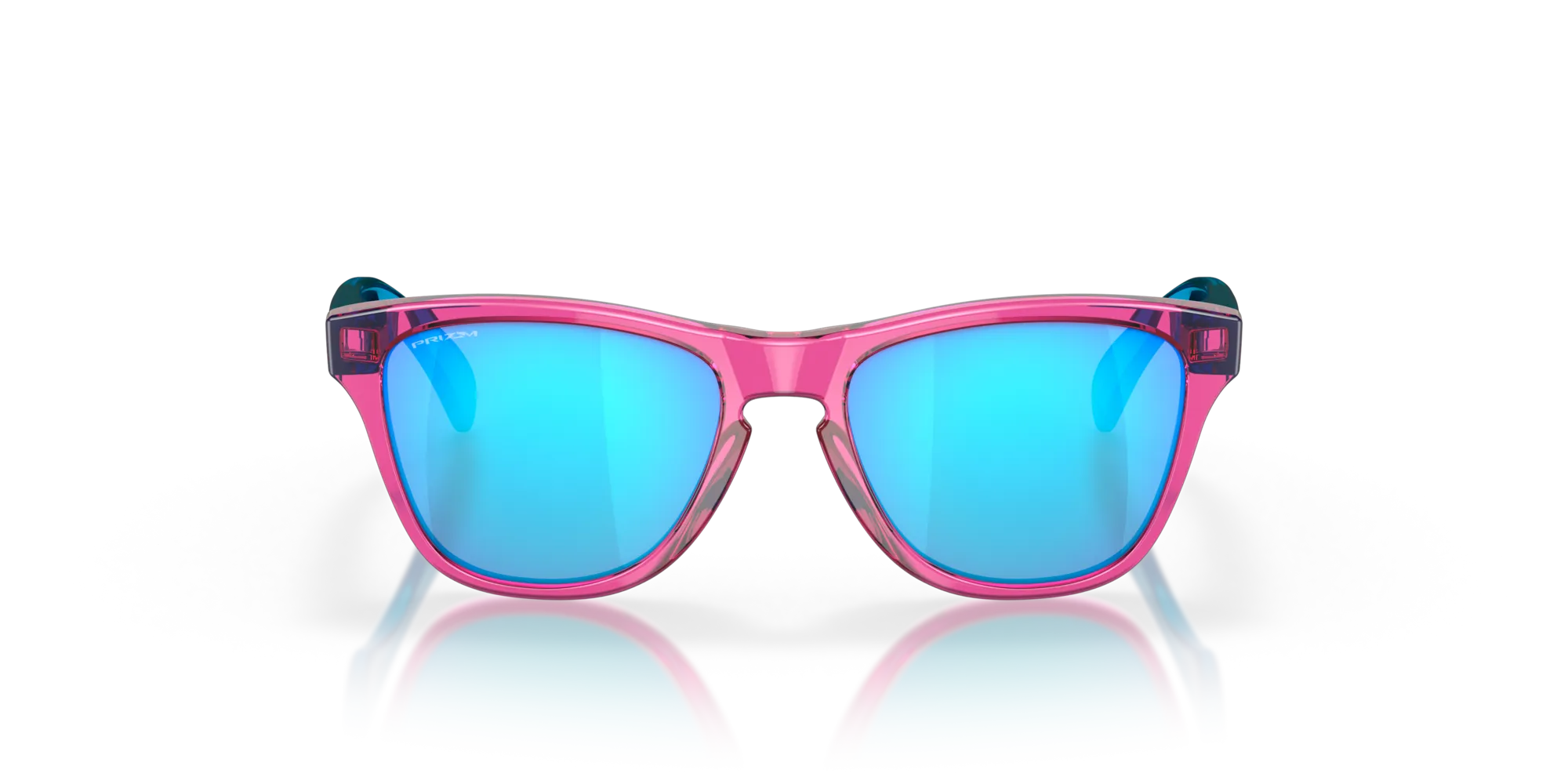 Oakley OJ9009 FROGSKINS XXS 900904 Occhiali da sole bambino O_Matter Rosa Blu Squadrata Normale Prizm - immagine 3