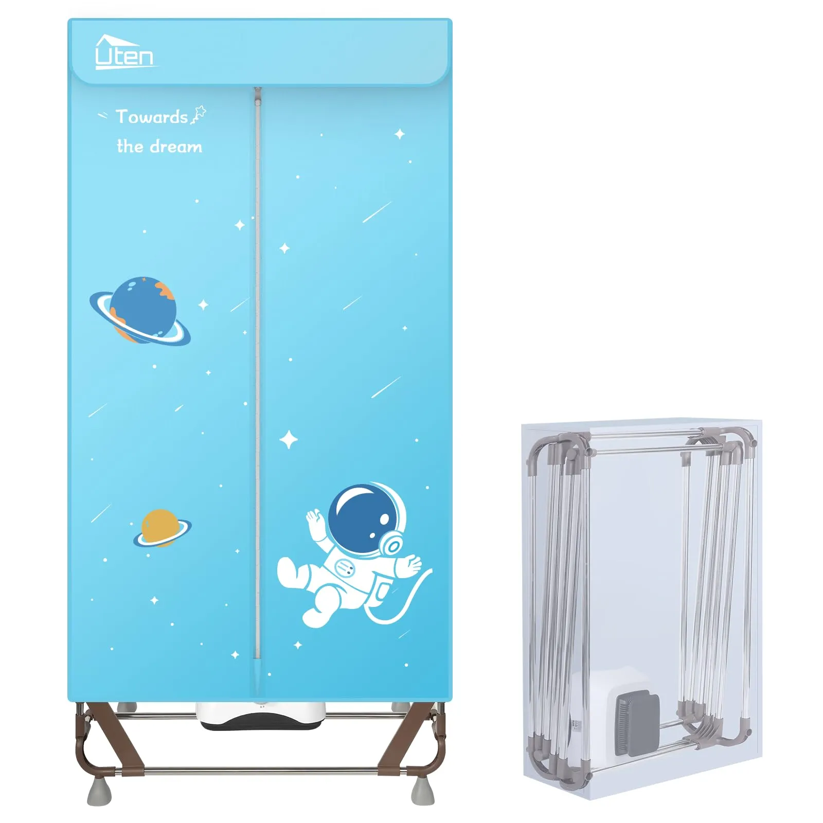 Uten Asciugatrice Pieghevole 170 cm, 1500W Asciugatrice Elettrica Portatile - immagine 7