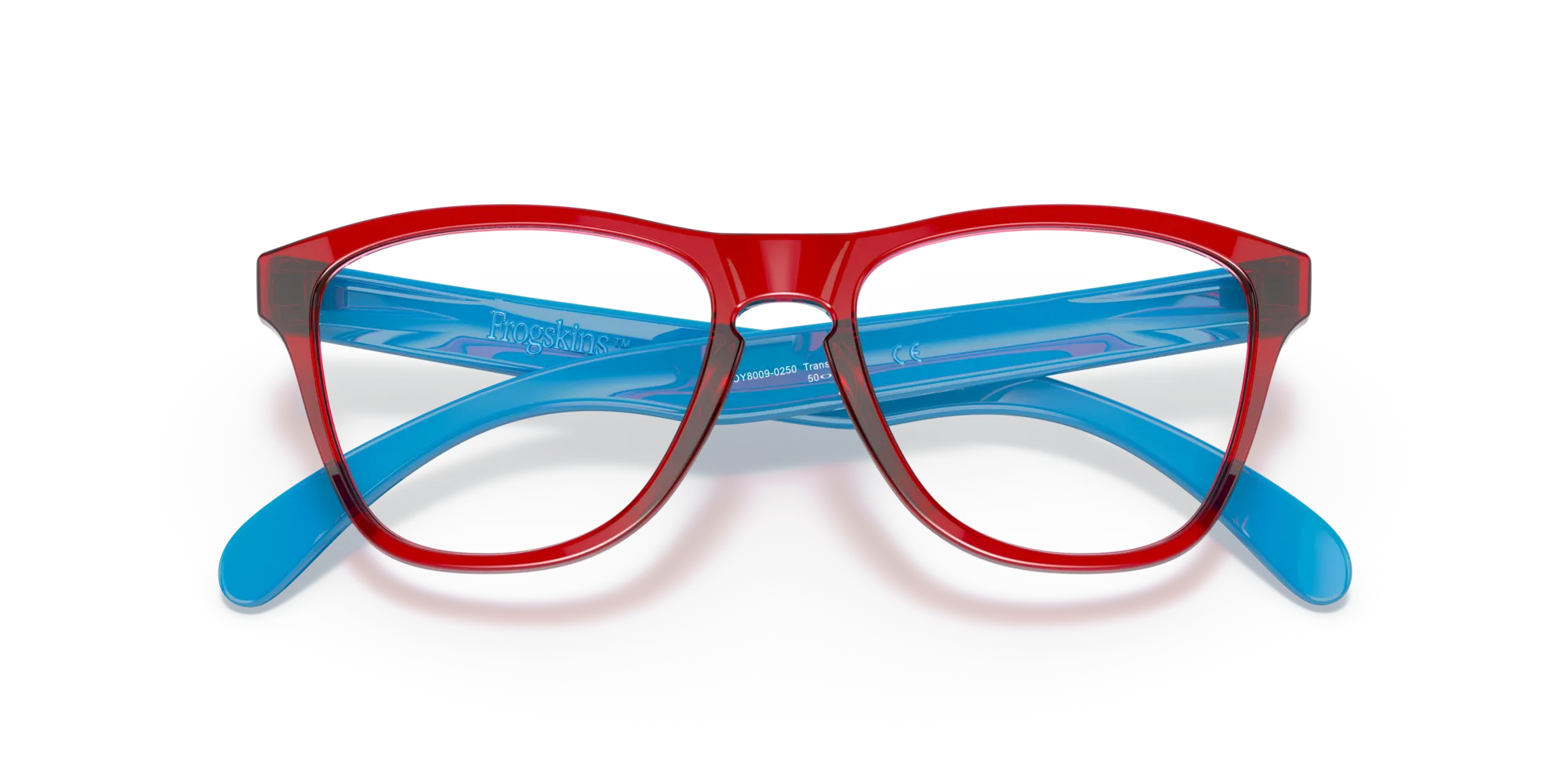 Oakley OY8009 Frogskins xs rx 800902 Montature da vista Plastica Rosso Rotonda - immagine 2