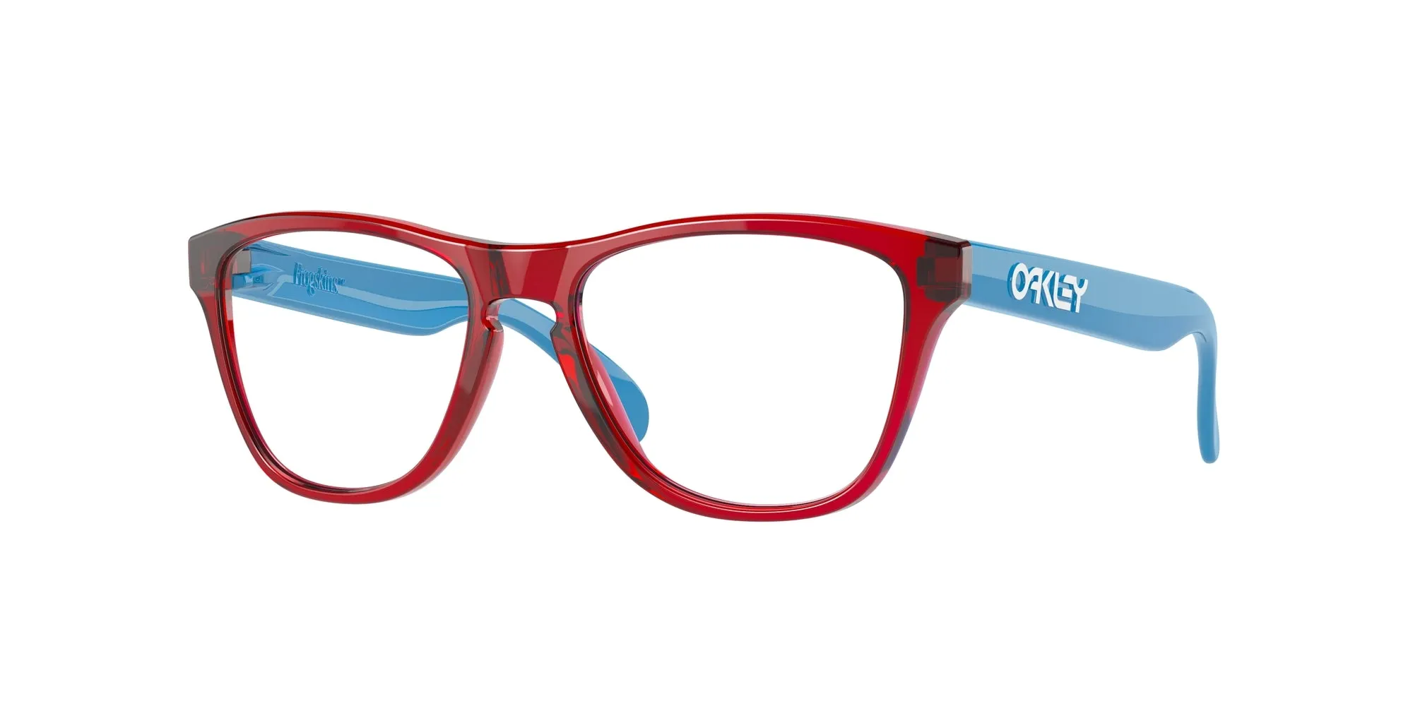 Oakley OY8009 Frogskins xs rx 800902 Montature da vista Plastica Rosso Rotonda - immagine 1