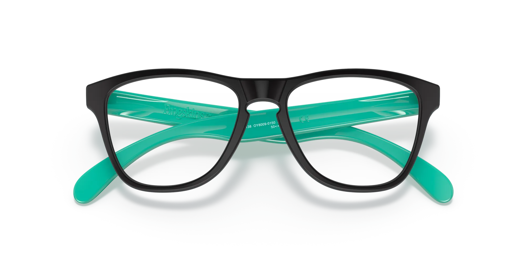 Oakley OY8009 Frogskins xs rx 800901 Montature da vista bambino Plastica Nero Rotonda - immagine 2