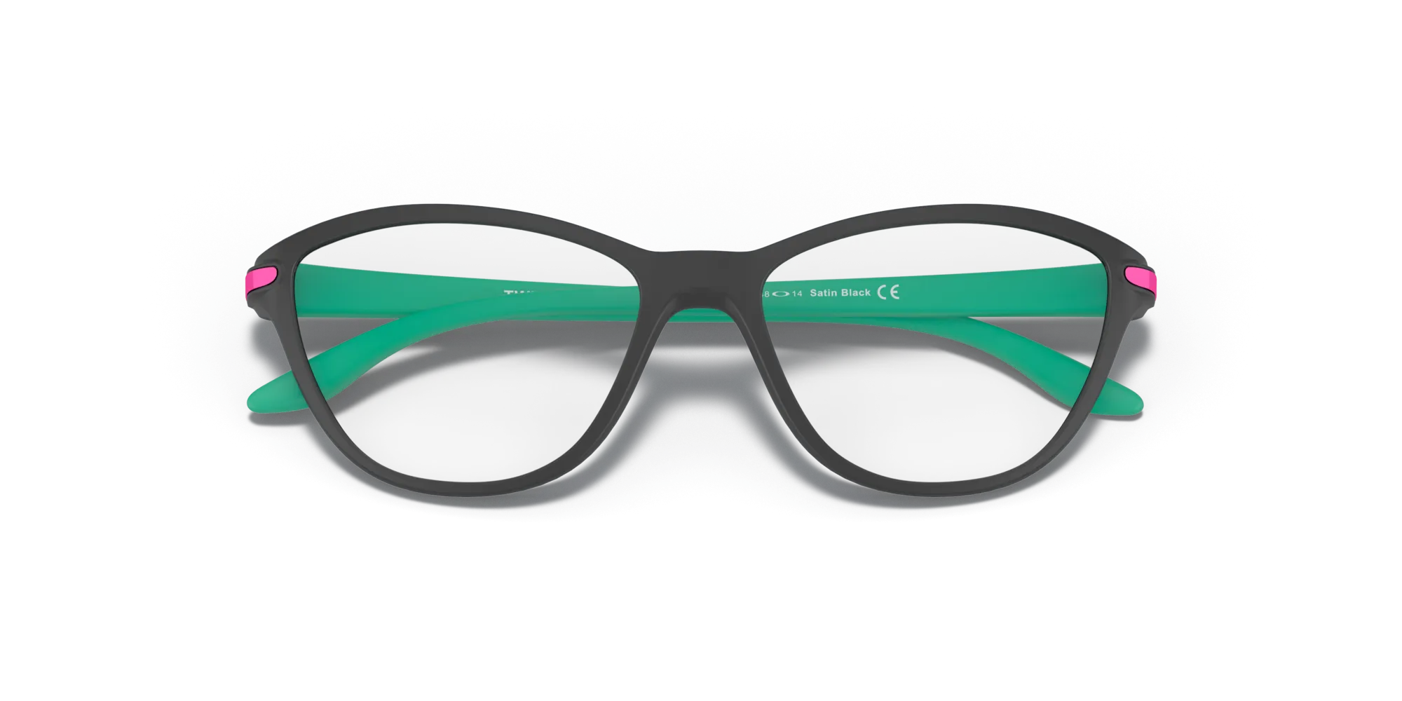 Oakley OY8008 TWIN TAIL 800801 Montature da vista Plastica Nero Cat Eye - immagine 2