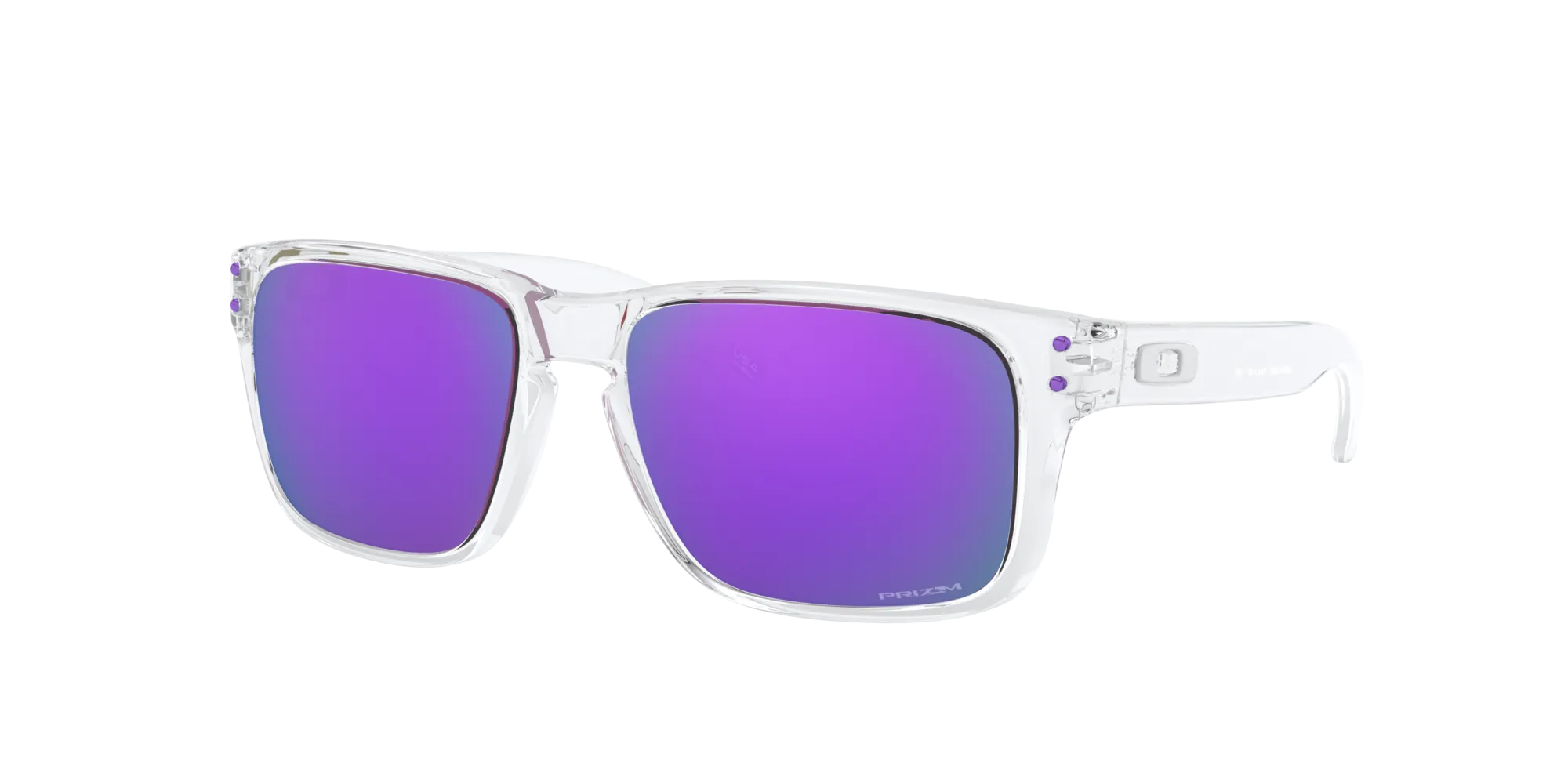 Oakley OJ9007 HOLBROOK XS 900710 Occhiali da sole bambino O_Matter Trasparente Viola Squadrata Normale Prizm - immagine 1