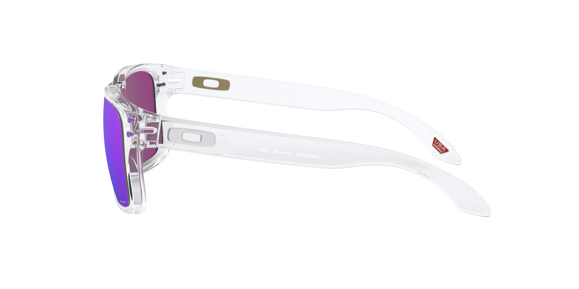 Oakley OJ9007 HOLBROOK XS 900710 Occhiali da sole bambino O_Matter Trasparente Viola Squadrata Normale Prizm - immagine 3