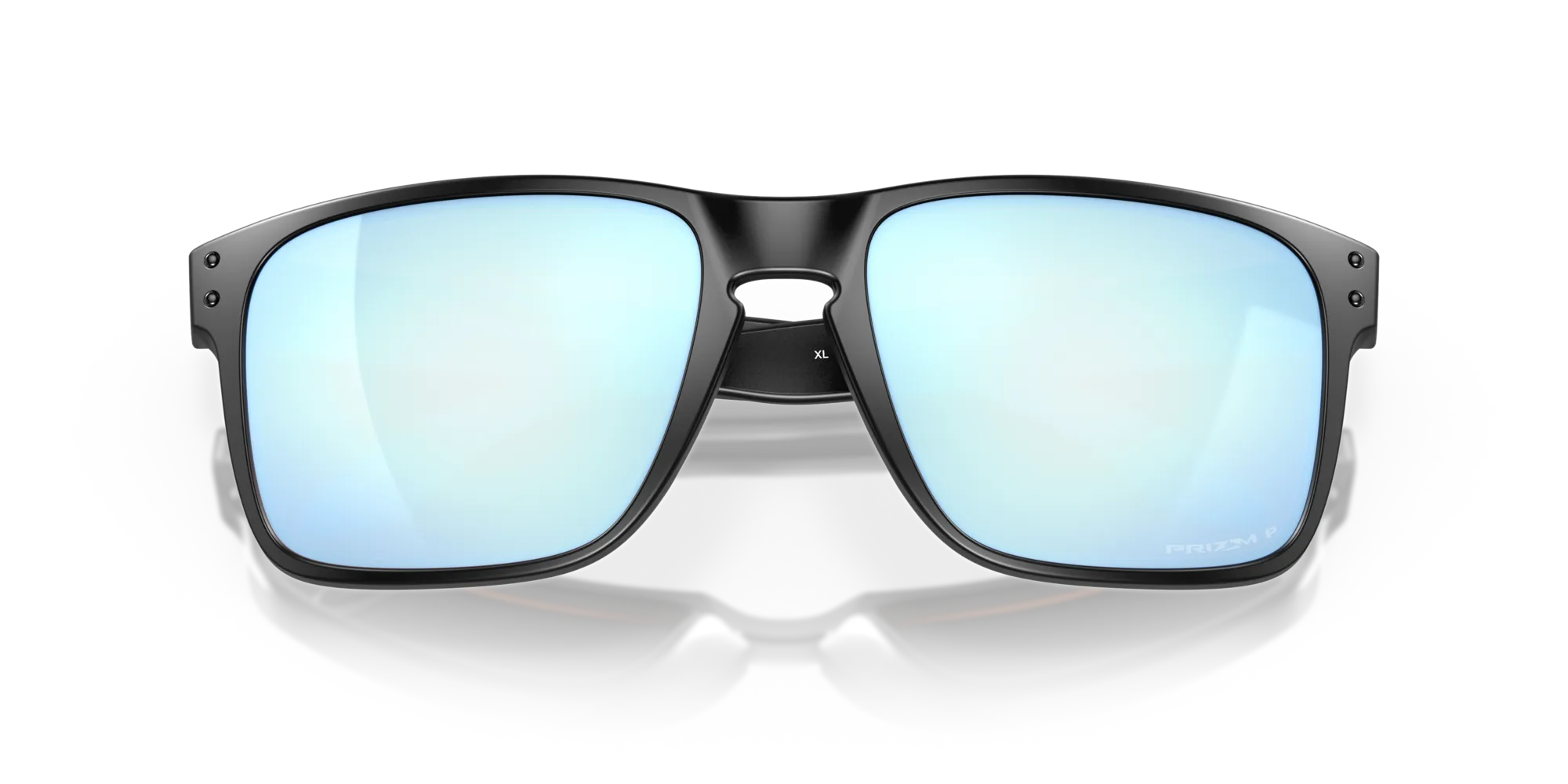 Oakley OO9417 HOLBROOK XL 941725 Occhiali da sole Iniettato Nero Blu Squadrata Polarizzata Prizm - immagine 2