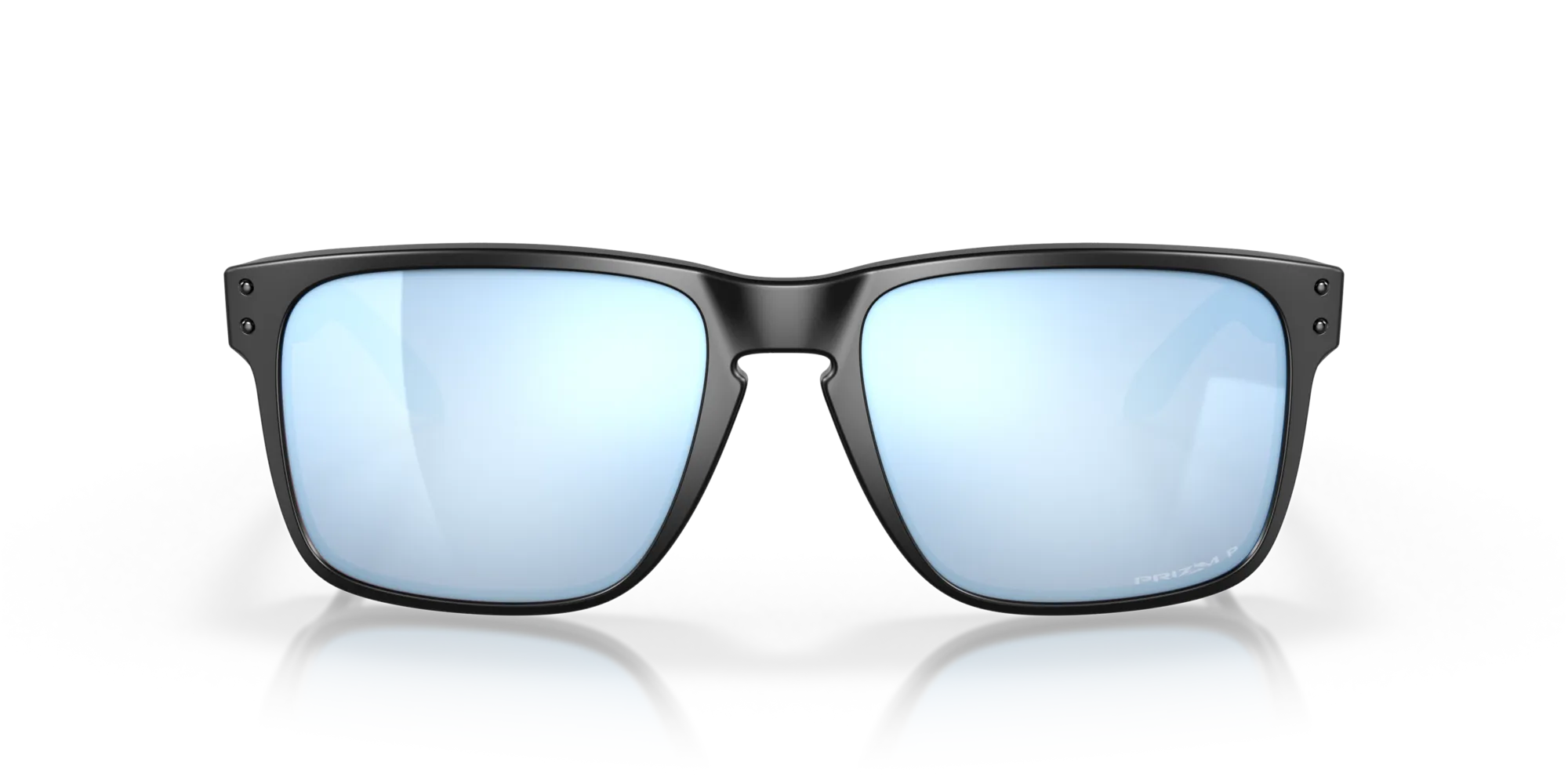 Oakley OO9417 HOLBROOK XL 941725 Occhiali da sole Iniettato Nero Blu Squadrata Polarizzata Prizm - immagine 3