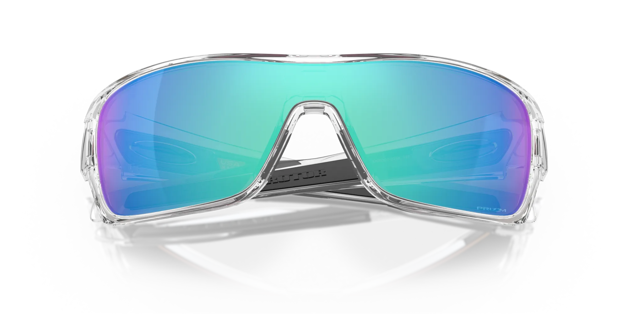 Oakley OO9307 TURBINE ROTOR 930729 Occhiali da sole O_Matter Trasparente Blu Maschera Normale Prizm - immagine 2