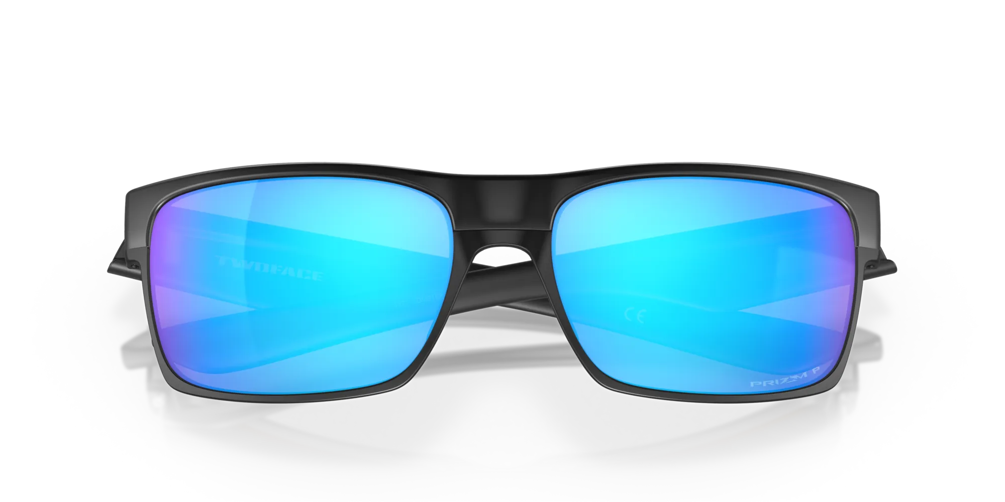 Oakley OO9189 TWOFACE 918946 Occhiali da sole O_Matter Nero Blu Squadrata Polarizzata Prizm - immagine 2