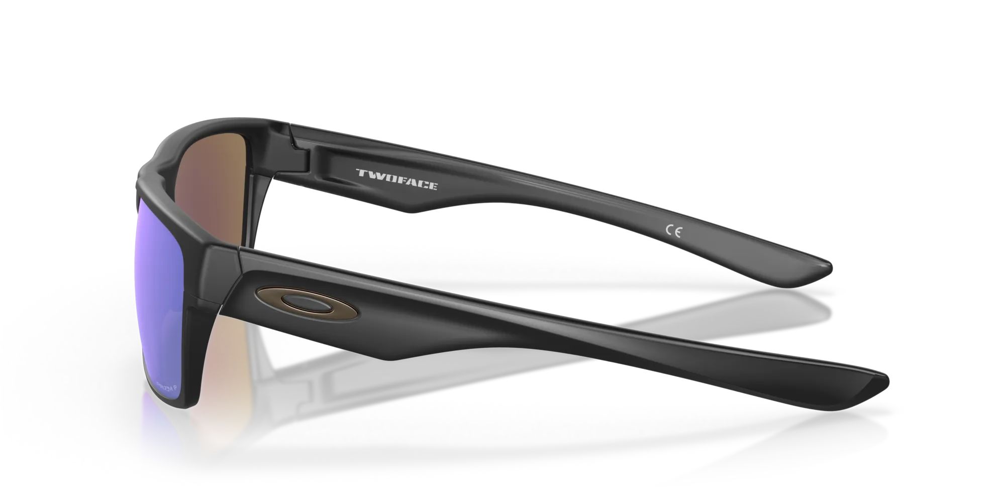 Oakley OO9189 TWOFACE 918946 Occhiali da sole O_Matter Nero Blu Squadrata Polarizzata Prizm - immagine 4