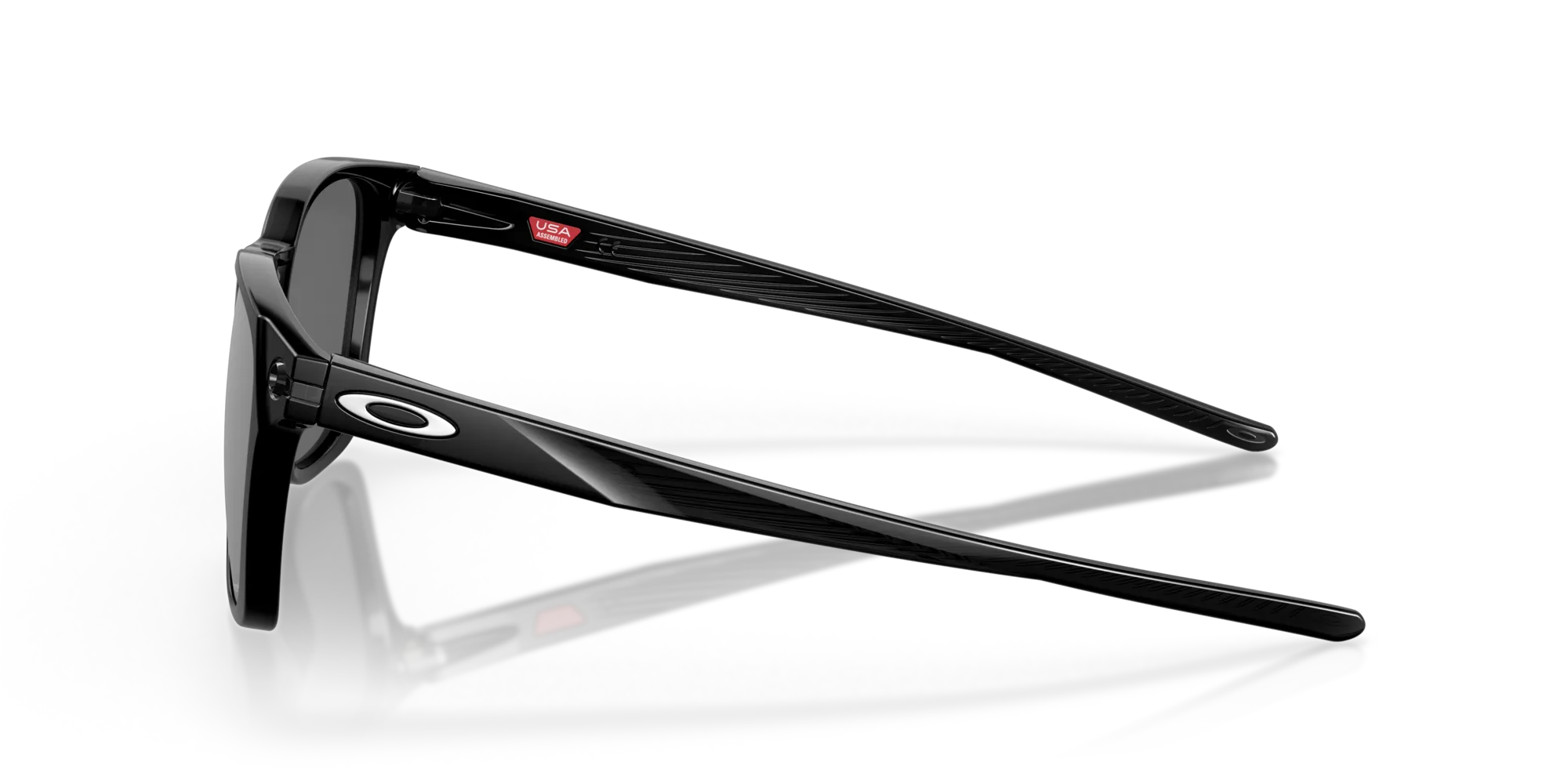 Oakley OO9018 OJECTOR 901804 Occhiali da sole Iniettato Nero Grigio Squadrata Polarizzata Prizm - immagine 4