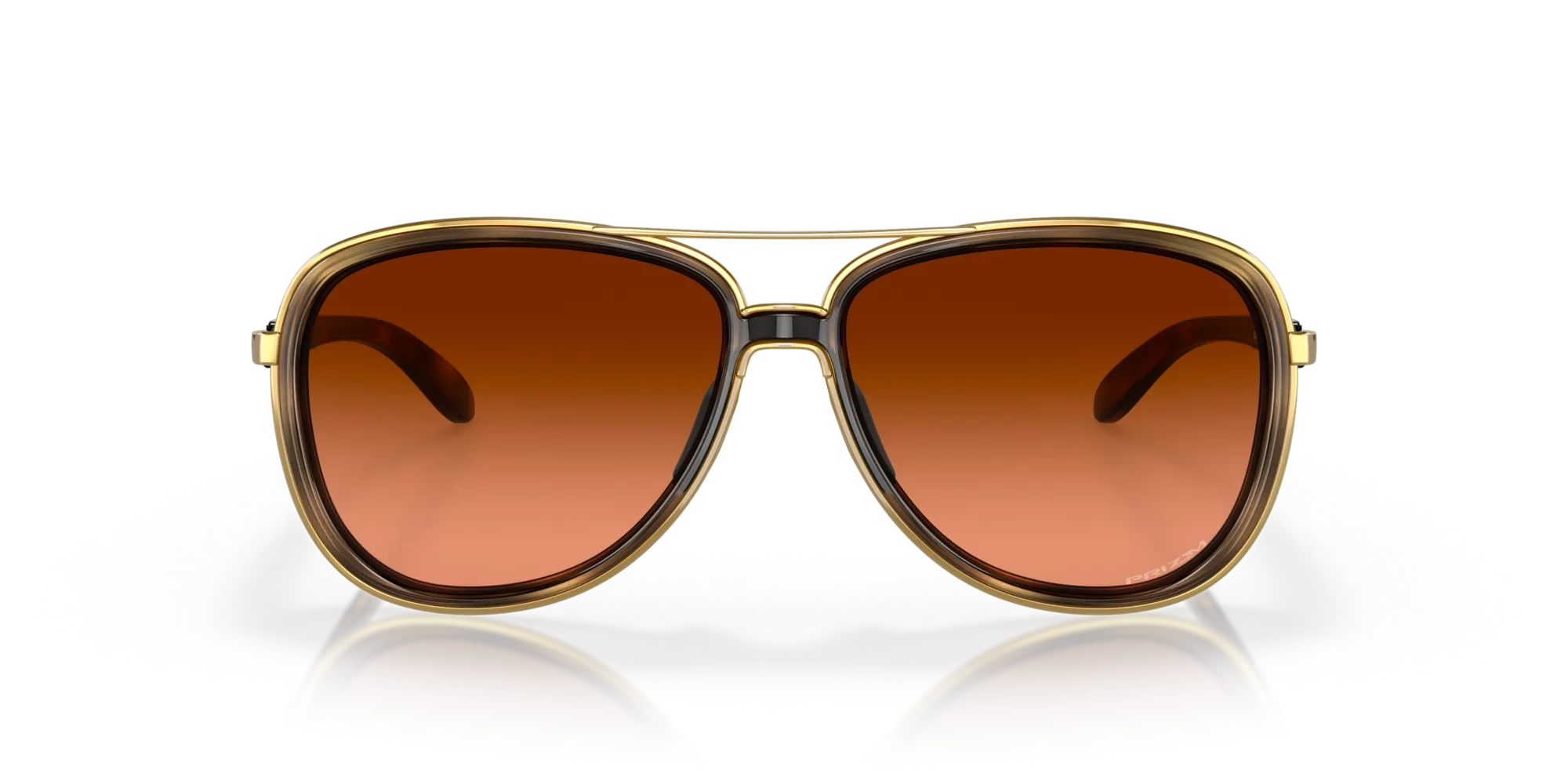 Oakley OO4129 SPLIT TIME 412918 Occhiali da sole Metallo Tartaruga Marrone Rotonda Normale Sfumato - immagine 3
