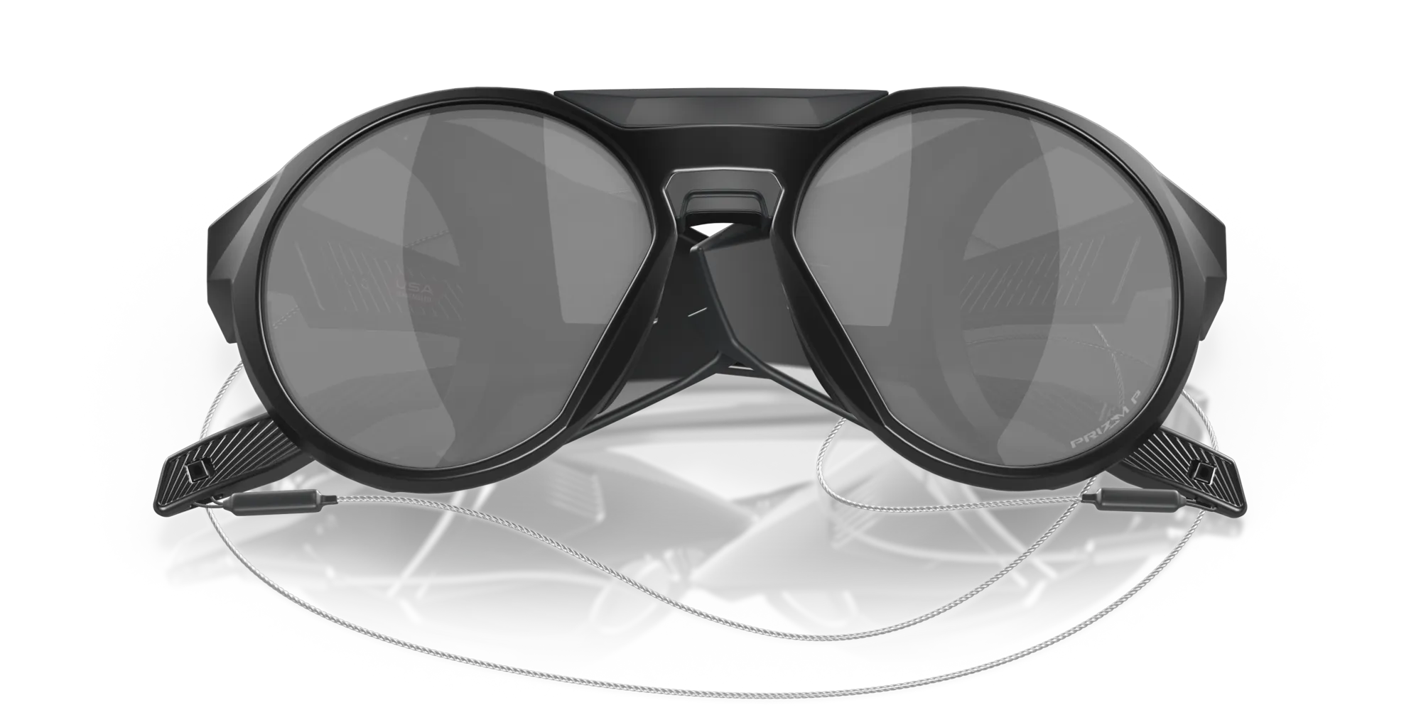 Oakley OO9440 CLIFDEN 944009 Occhiali da sole O_Matter Nero Grigio Rotonda Polarizzata Prizm - immagine 2