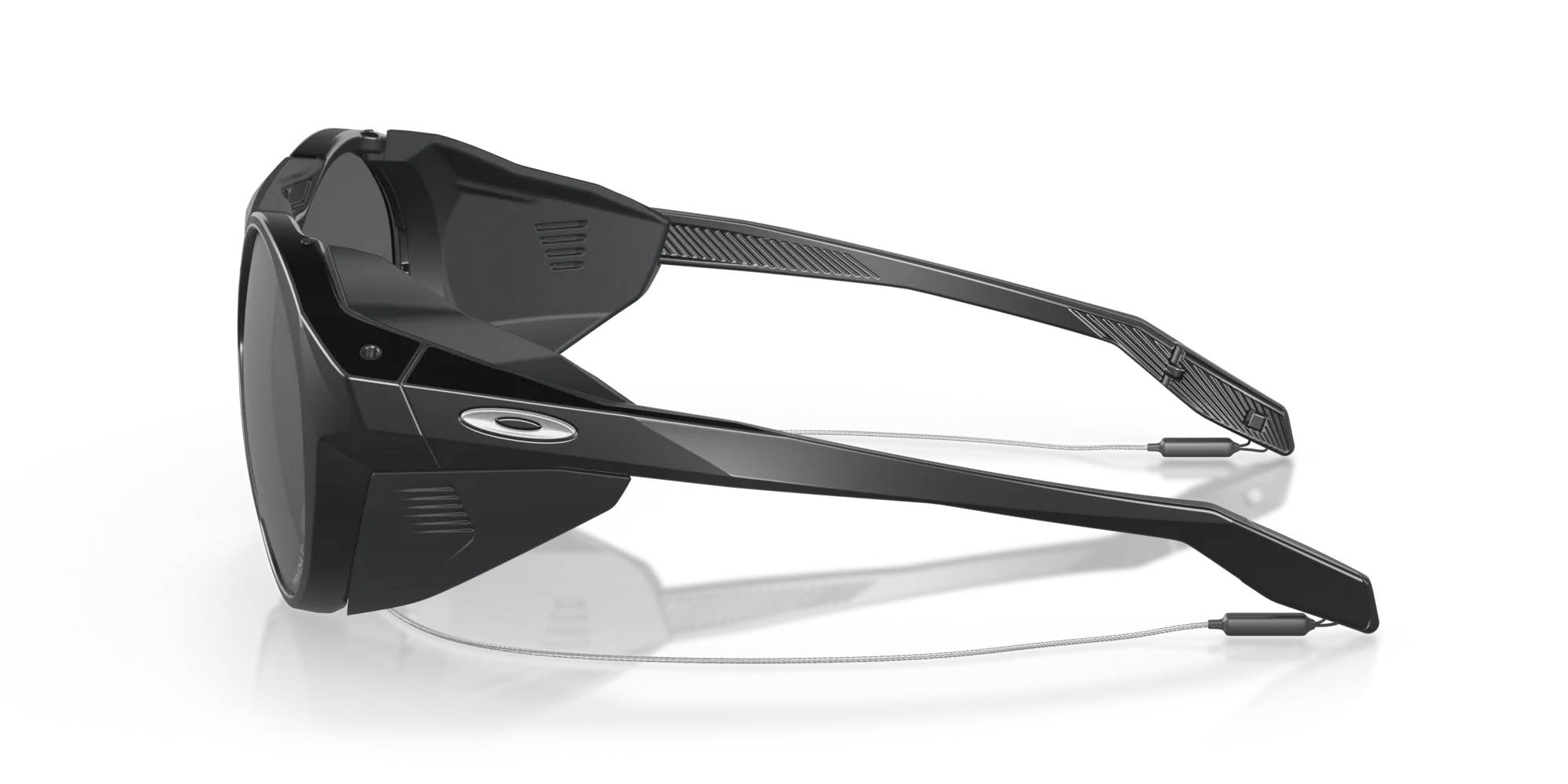 Oakley OO9440 CLIFDEN 944009 Occhiali da sole O_Matter Nero Grigio Rotonda Polarizzata Prizm - immagine 4