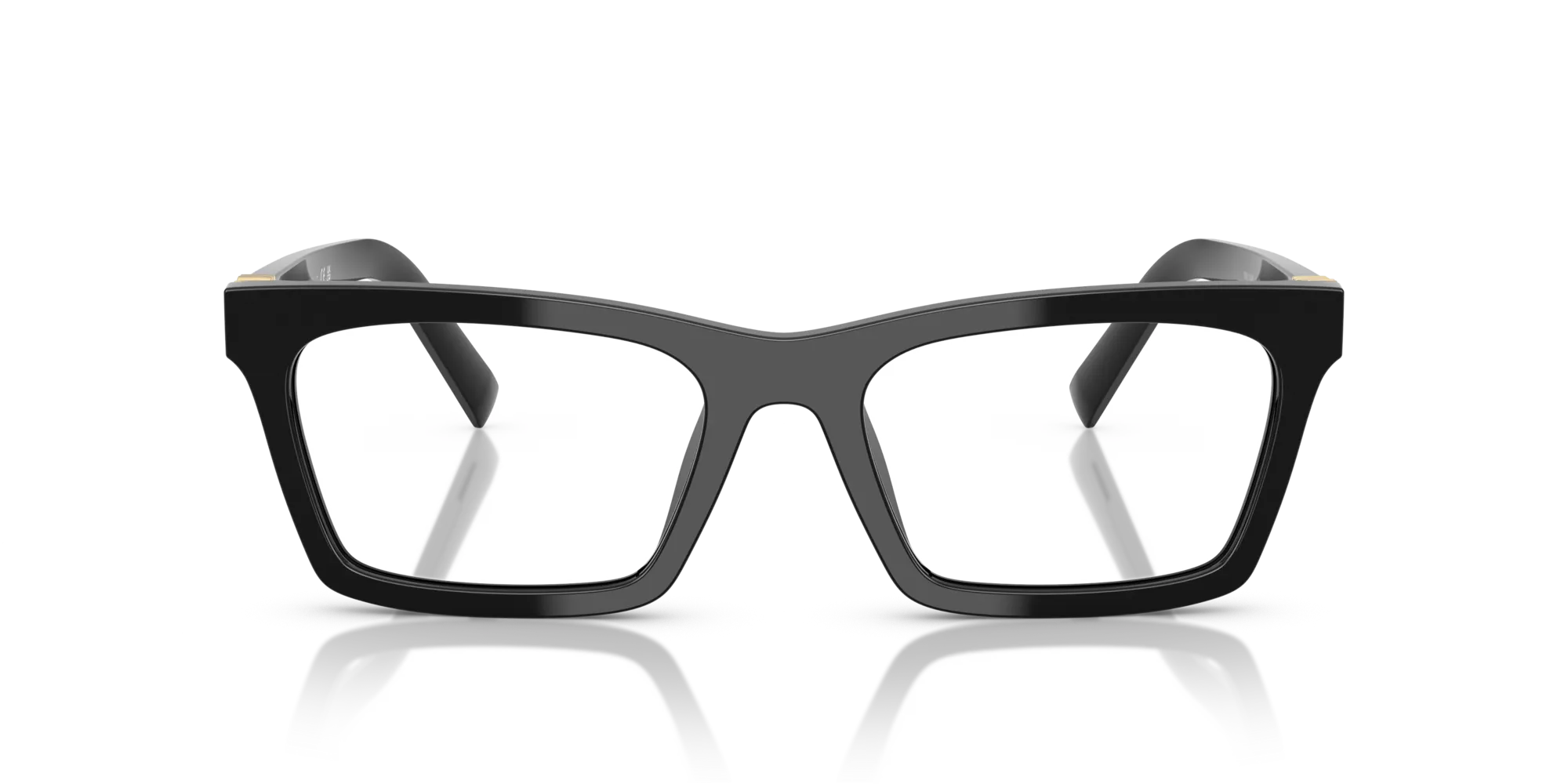 Miu Miu MU 04WV 16K1O1 Montature da vista Acetato Nero Squadrata Normale - immagine 3