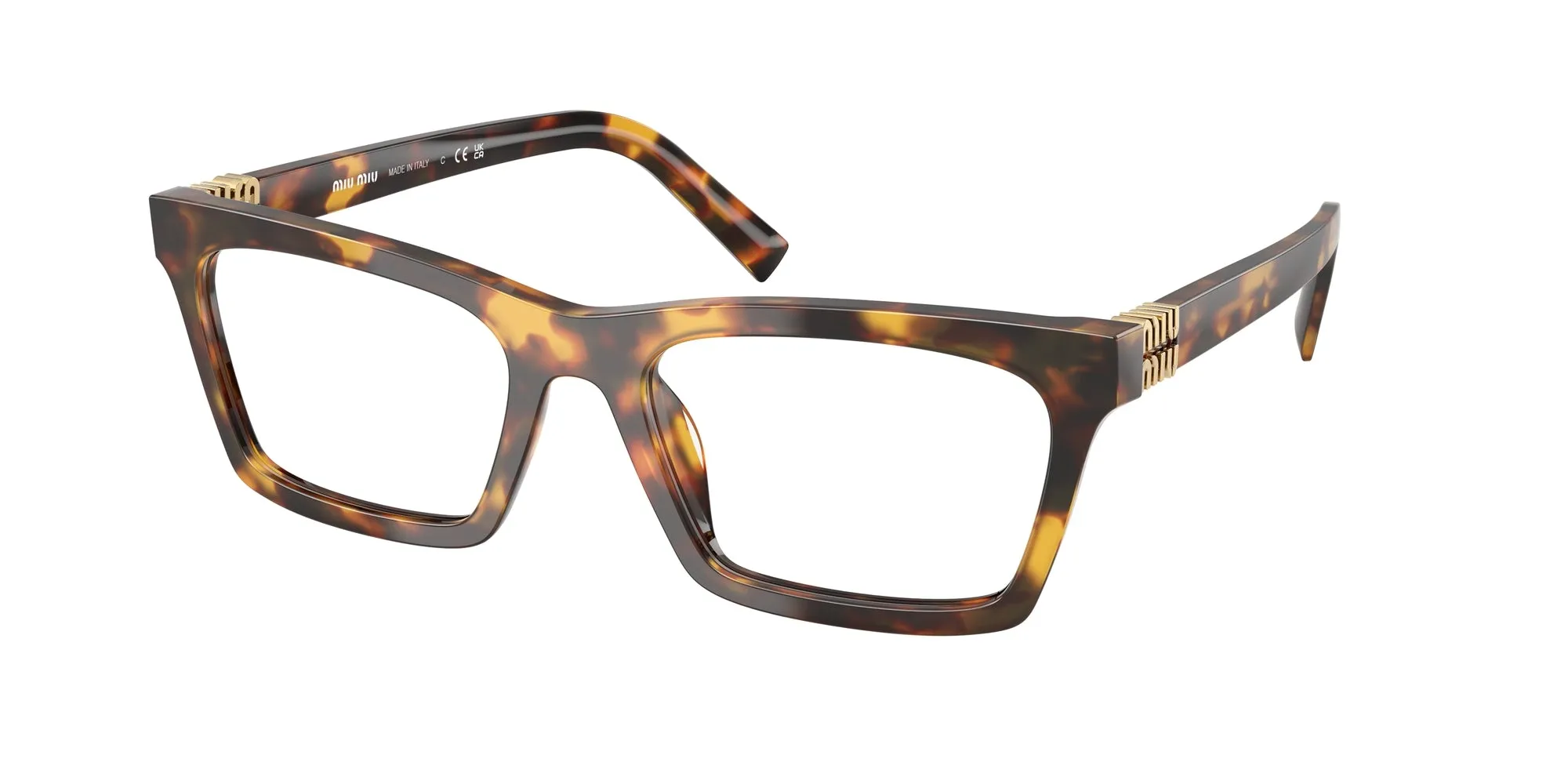 Miu Miu MU 04WV 14L1O1 Montature da vista Acetato Tartaruga Squadrata Normale - immagine 1