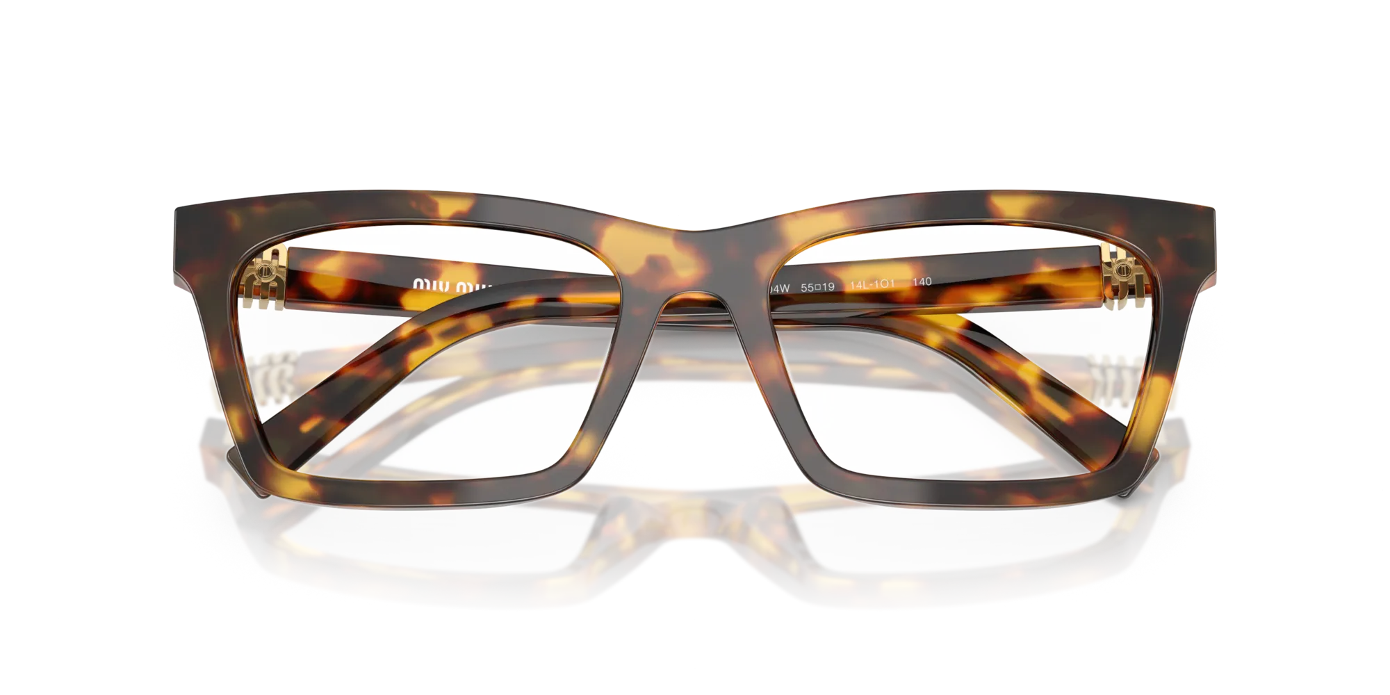 Miu Miu MU 04WV 14L1O1 Montature da vista Acetato Tartaruga Squadrata Normale - immagine 2