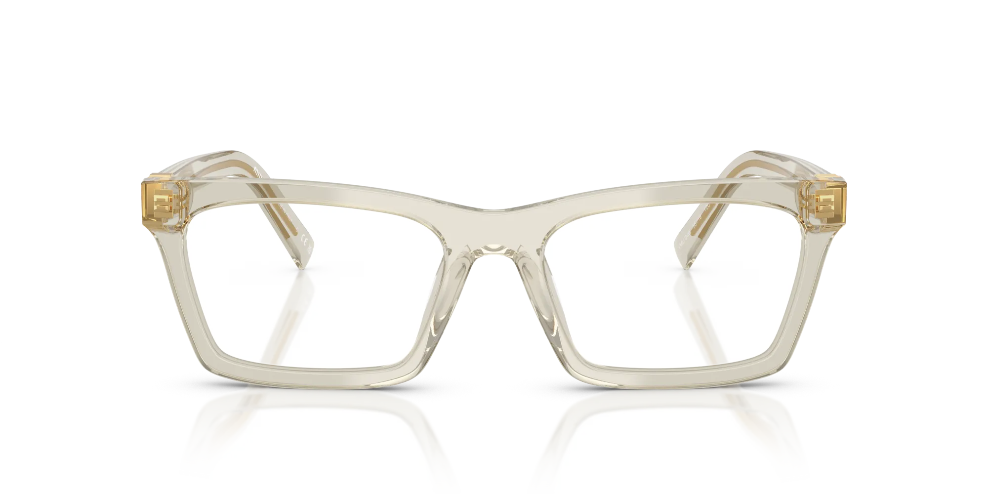 Miu Miu MU 04WV 12U1O1 Montature da vista Acetato Grigio Squadrata Normale - immagine 3
