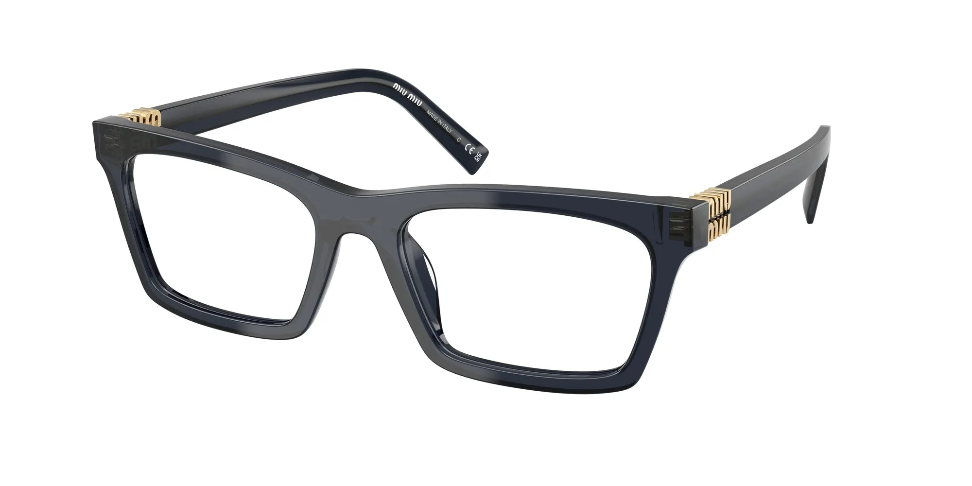 Miu Miu MU 04WV 08Q101 Montature da vista Acetato Blu Squadrata Normale - immagine 1
