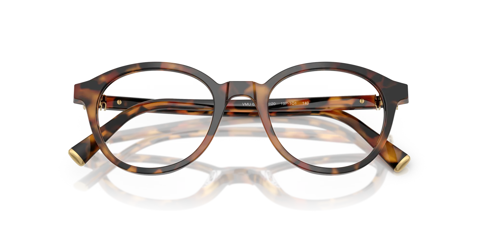 Miu Miu MU 02WV 19P1O1 Montature da vista Acetato Tartaruga Rotonda Normale - immagine 2