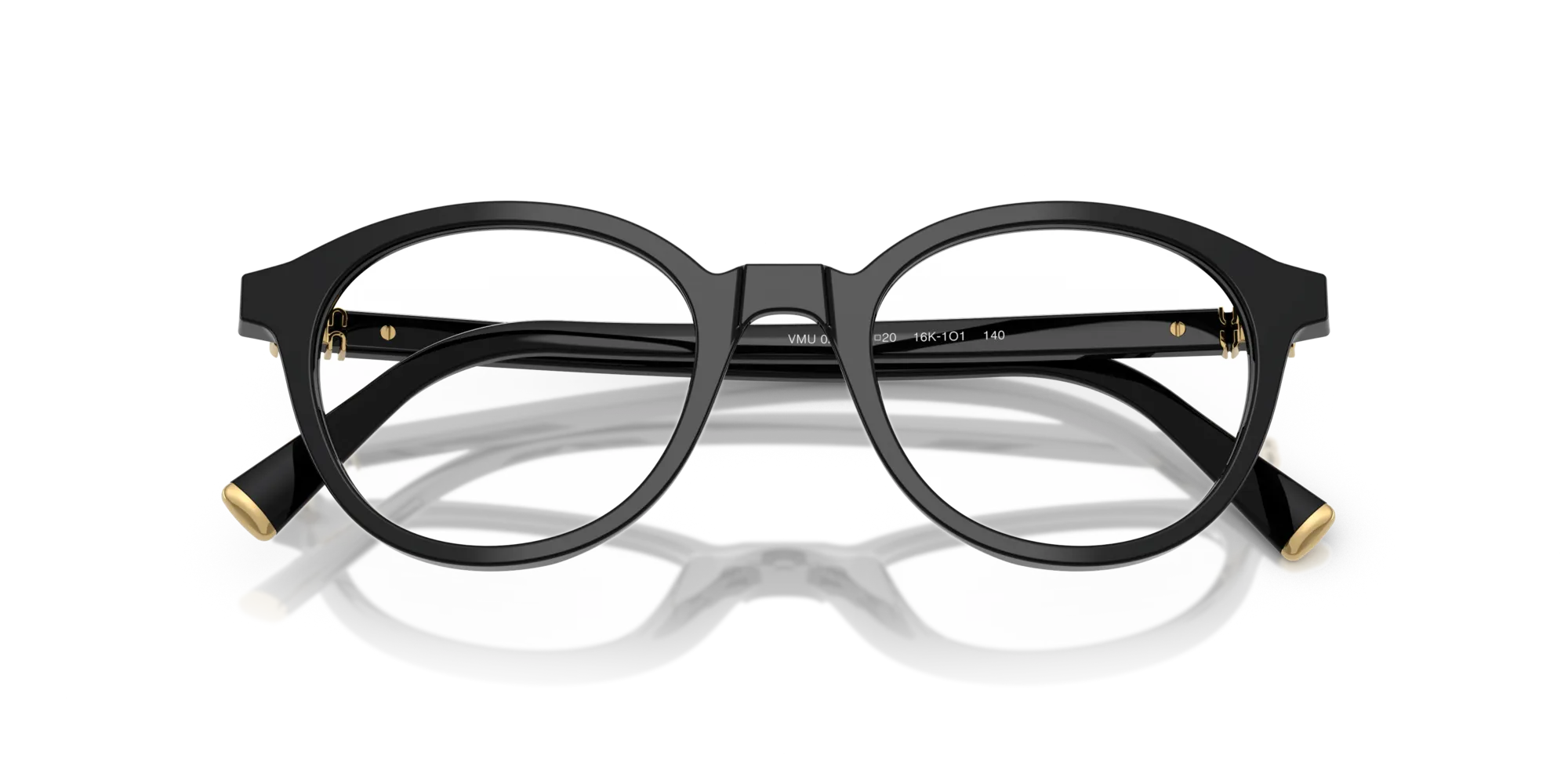 Miu Miu MU 02WV 16K1O1 Montature da vista Acetato Nero Rotonda Normale - immagine 2