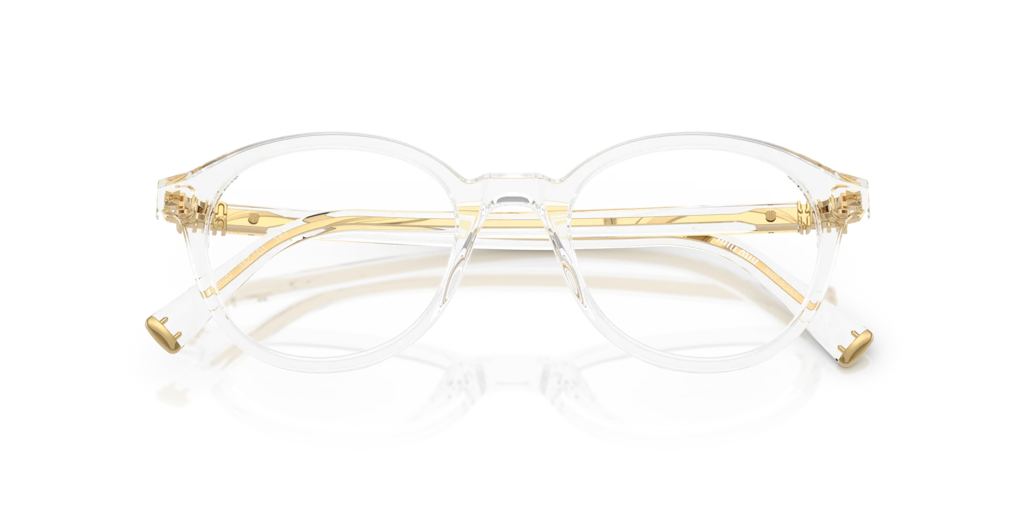 Miu Miu MU 02WV 15Z1O1 Montature da vista Acetato Trasparente Rotonda Normale - immagine 2