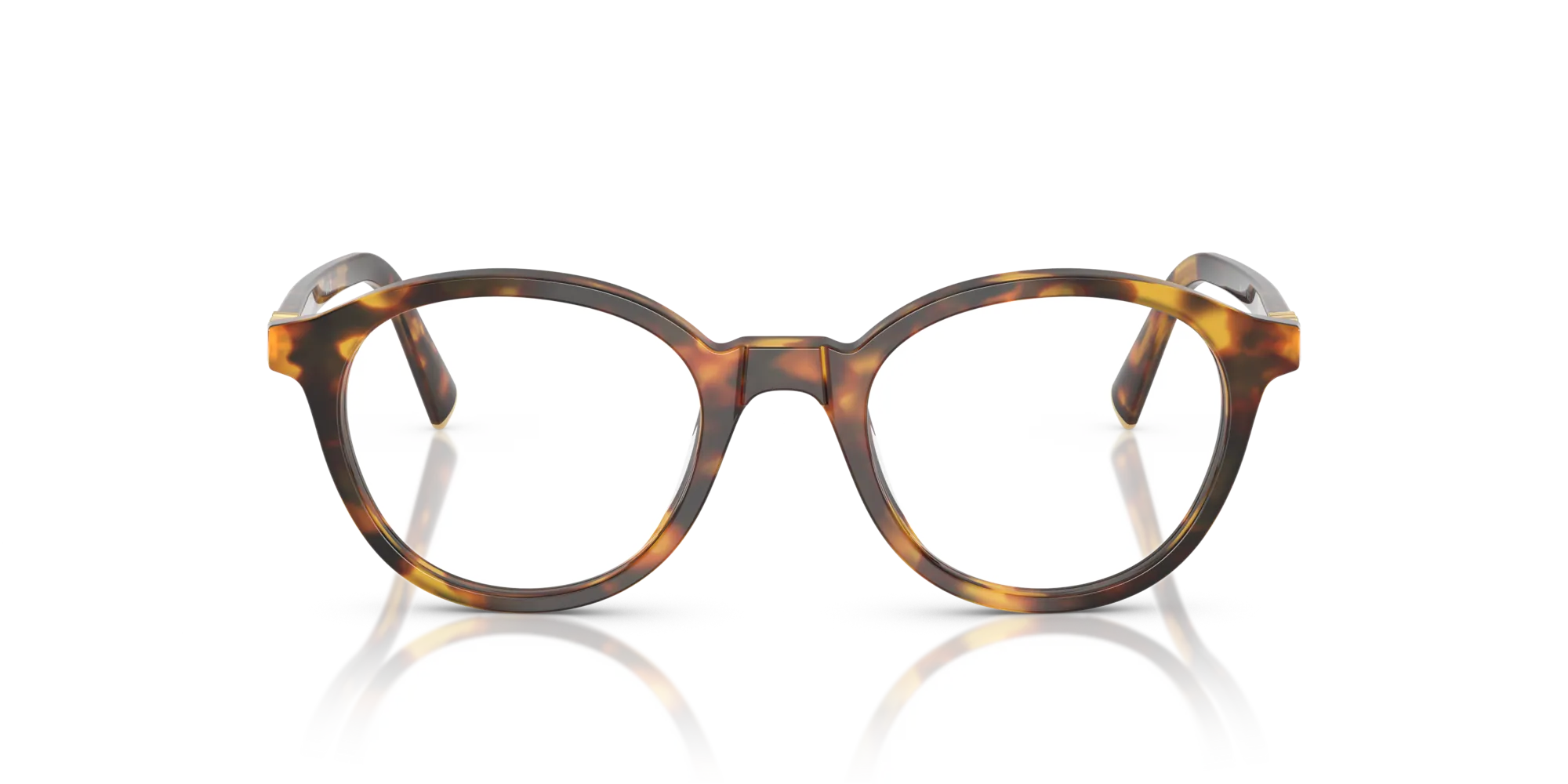 Miu Miu MU 02WV 14L1O1 Montature da vista Acetato Tartaruga Rotonda Normale - immagine 3