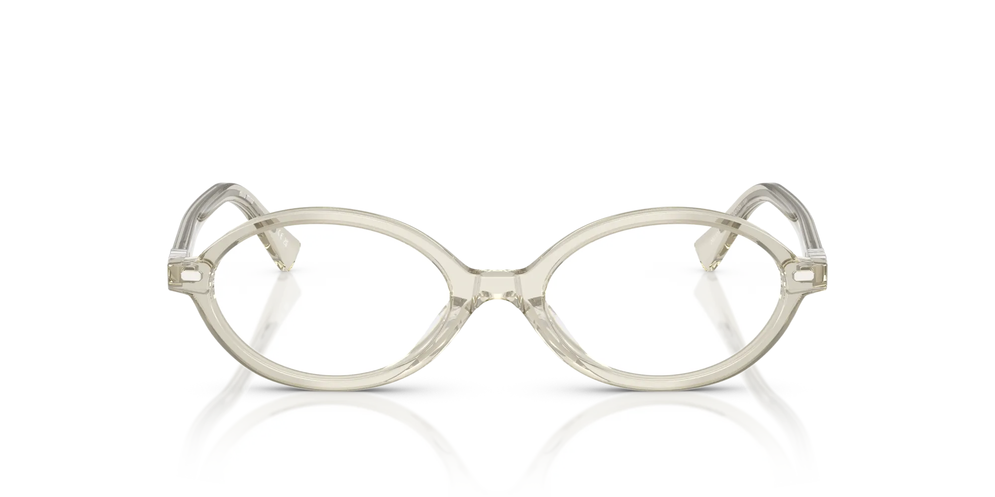 Miu Miu MU 01XV 12U1O1 Montature da vista Acetato Grigio Rotonda Normale - immagine 3