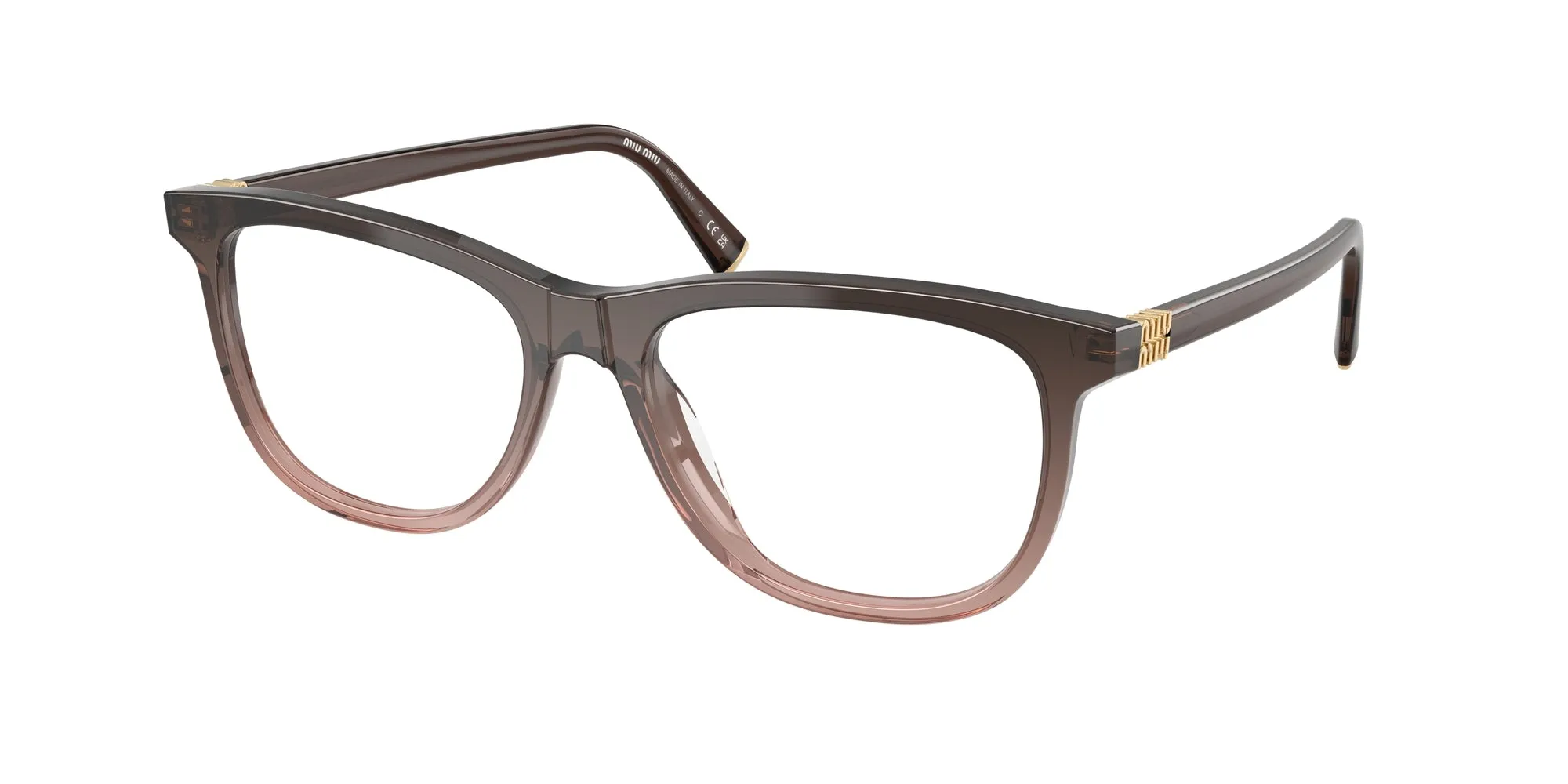 Miu Miu MU 01WV 25C1O1 Montature da vista Acetato Rosso Pantos Normale - immagine 1