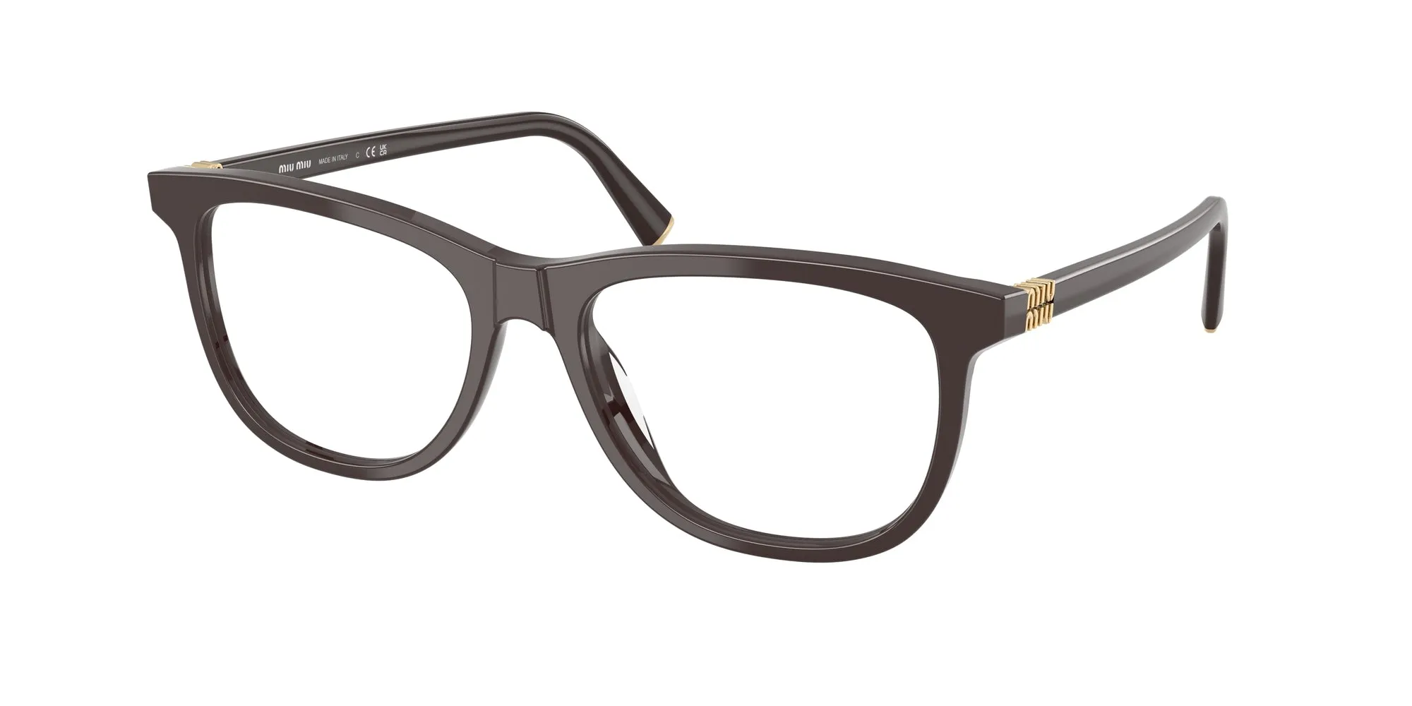 Miu Miu MU 01WV 22C1O1 Montature da vista Acetato Marrone Pantos Normale - immagine 1