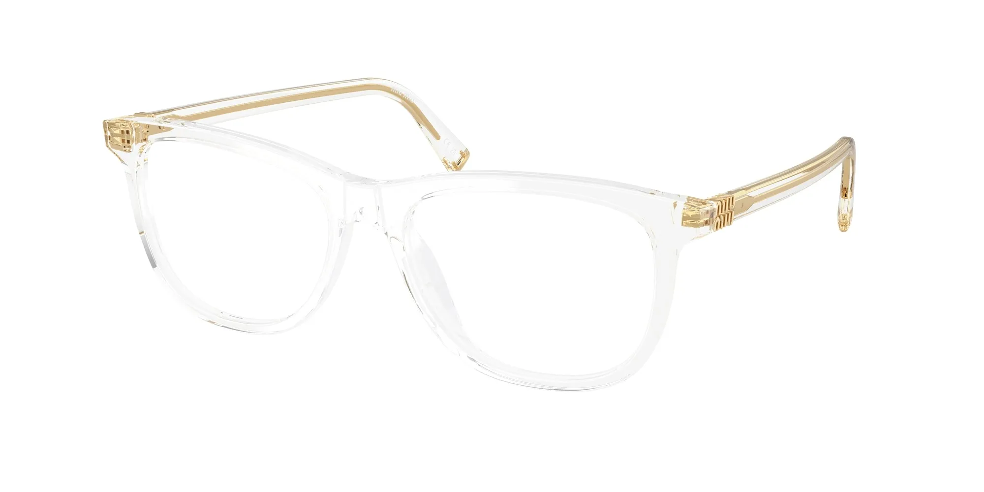 Miu Miu MU 01WV 15Z1O1 Montature da vista Acetato Trasparente Trasparente Pantos Normale - immagine 1