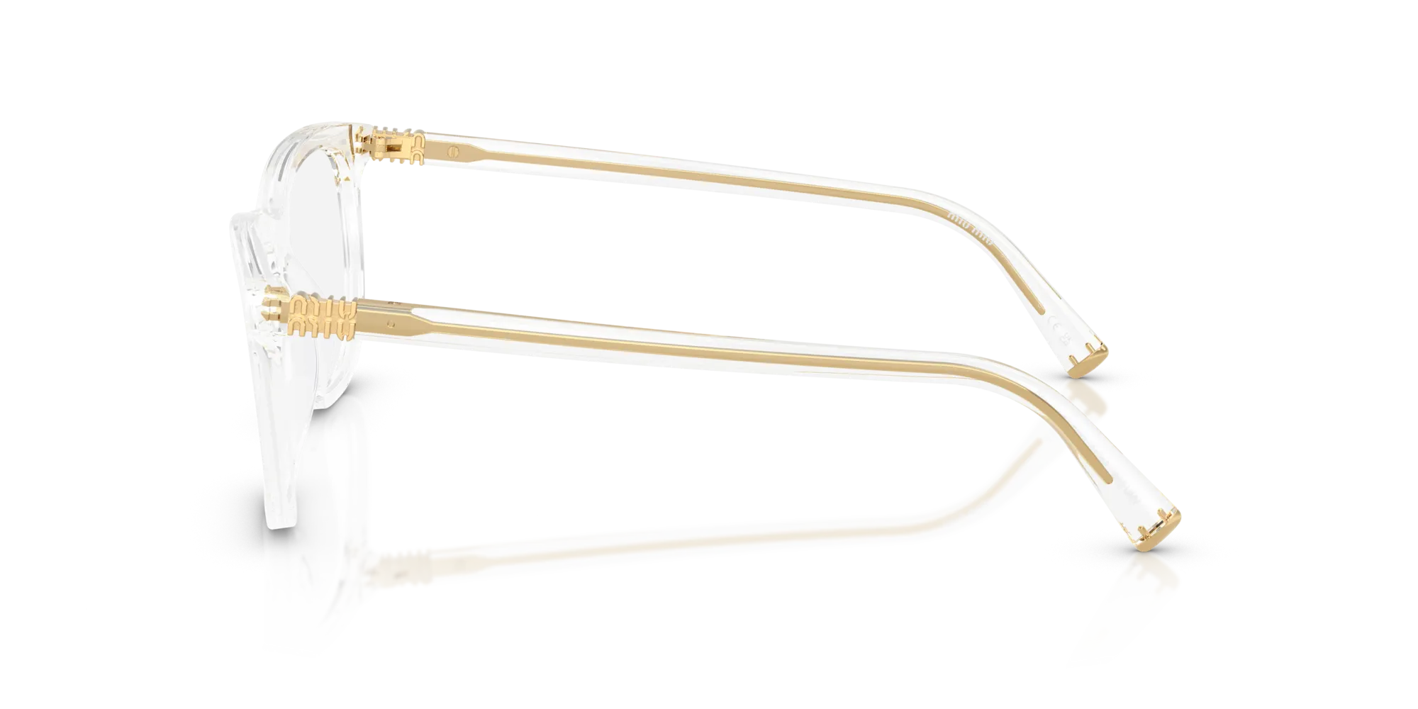 Miu Miu MU 01WV 15Z1O1 Montature da vista Acetato Trasparente Pantos Normale - immagine 4
