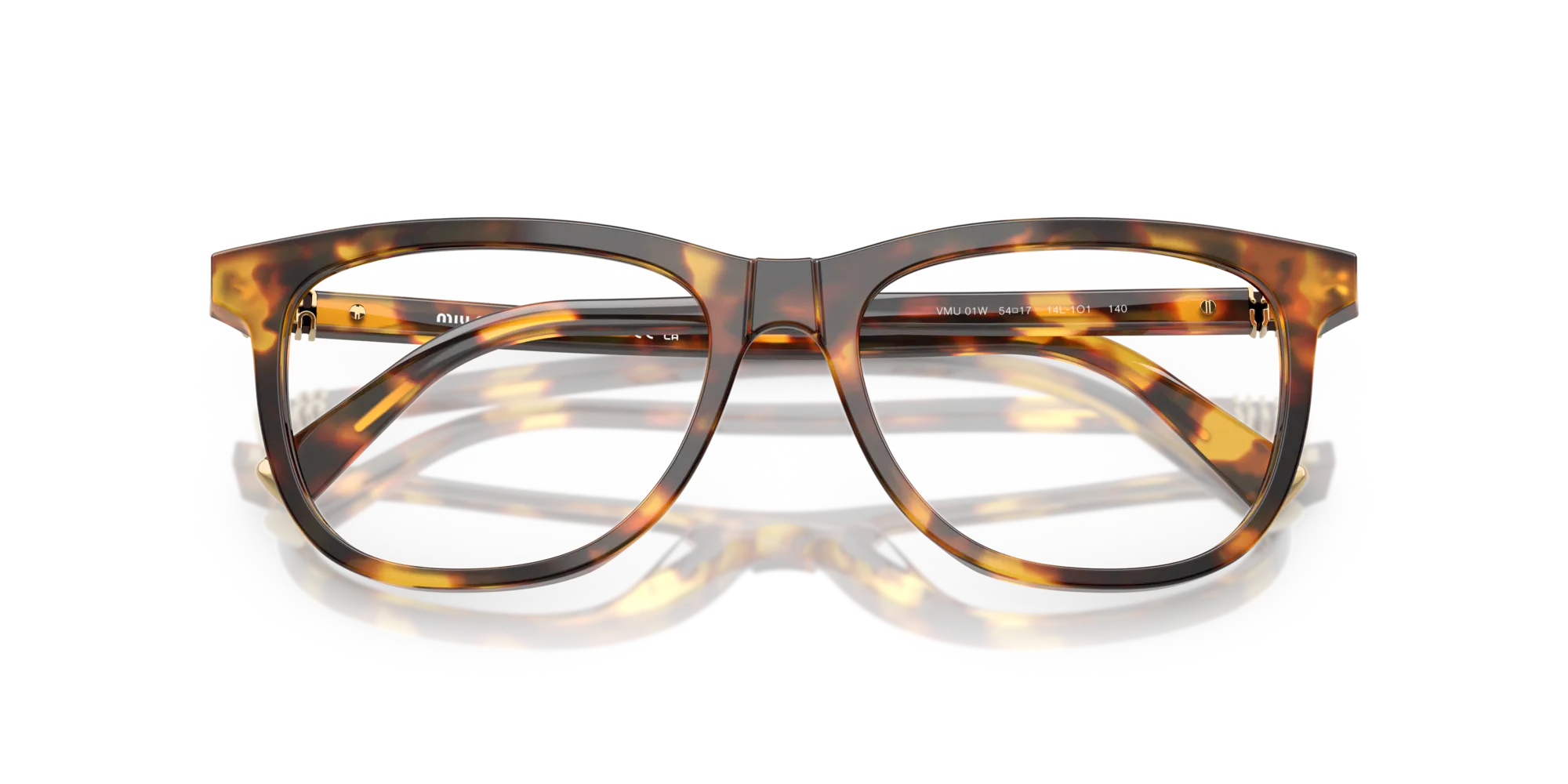Miu Miu MU 01WV 14L1O1 Montature da vista Acetato Tartaruga Pantos Normale - immagine 2