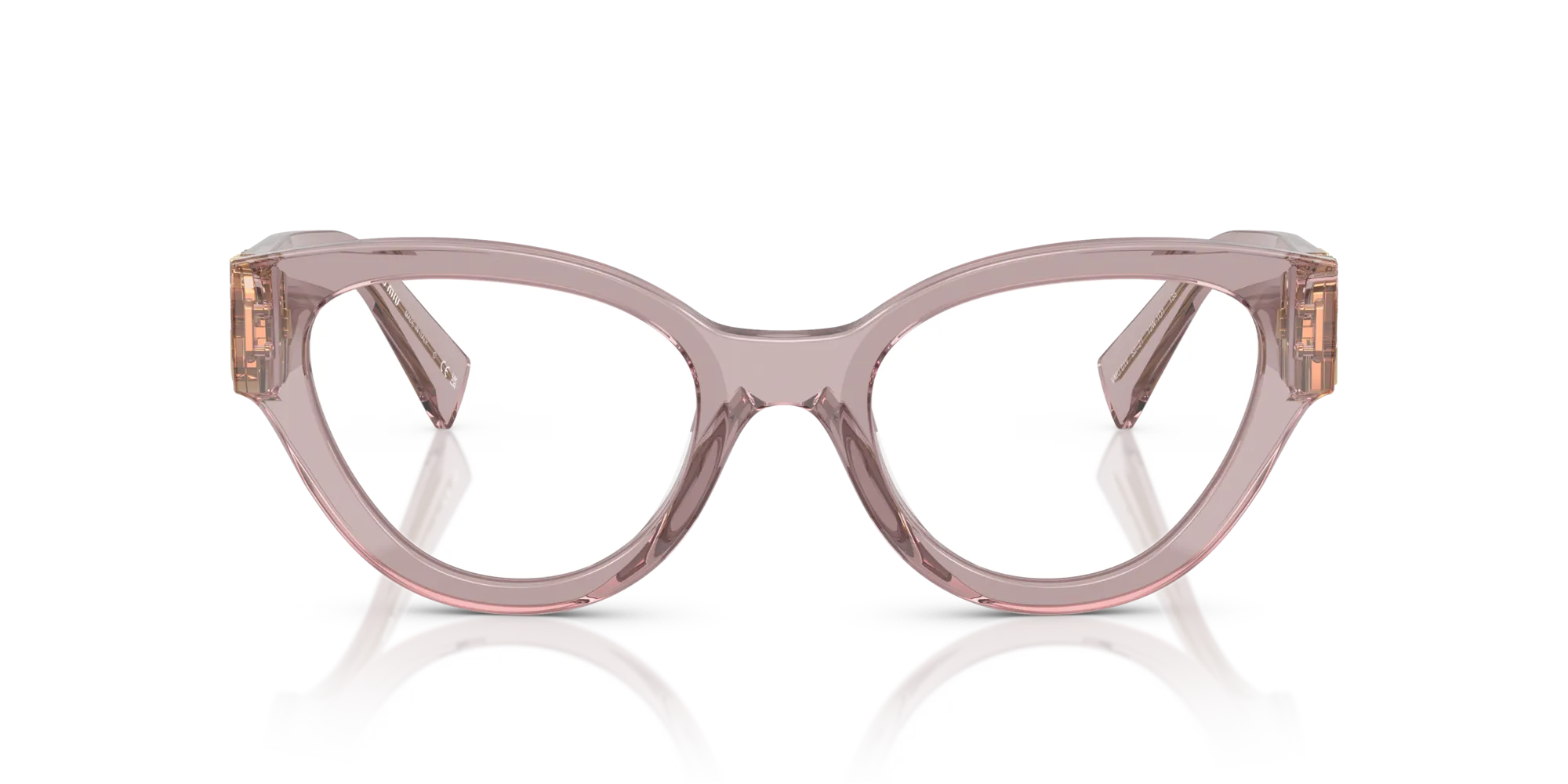 Miu Miu MU 01VV 12W1O1 Montature da vista Acetato Viola Pantos Normale - immagine 3