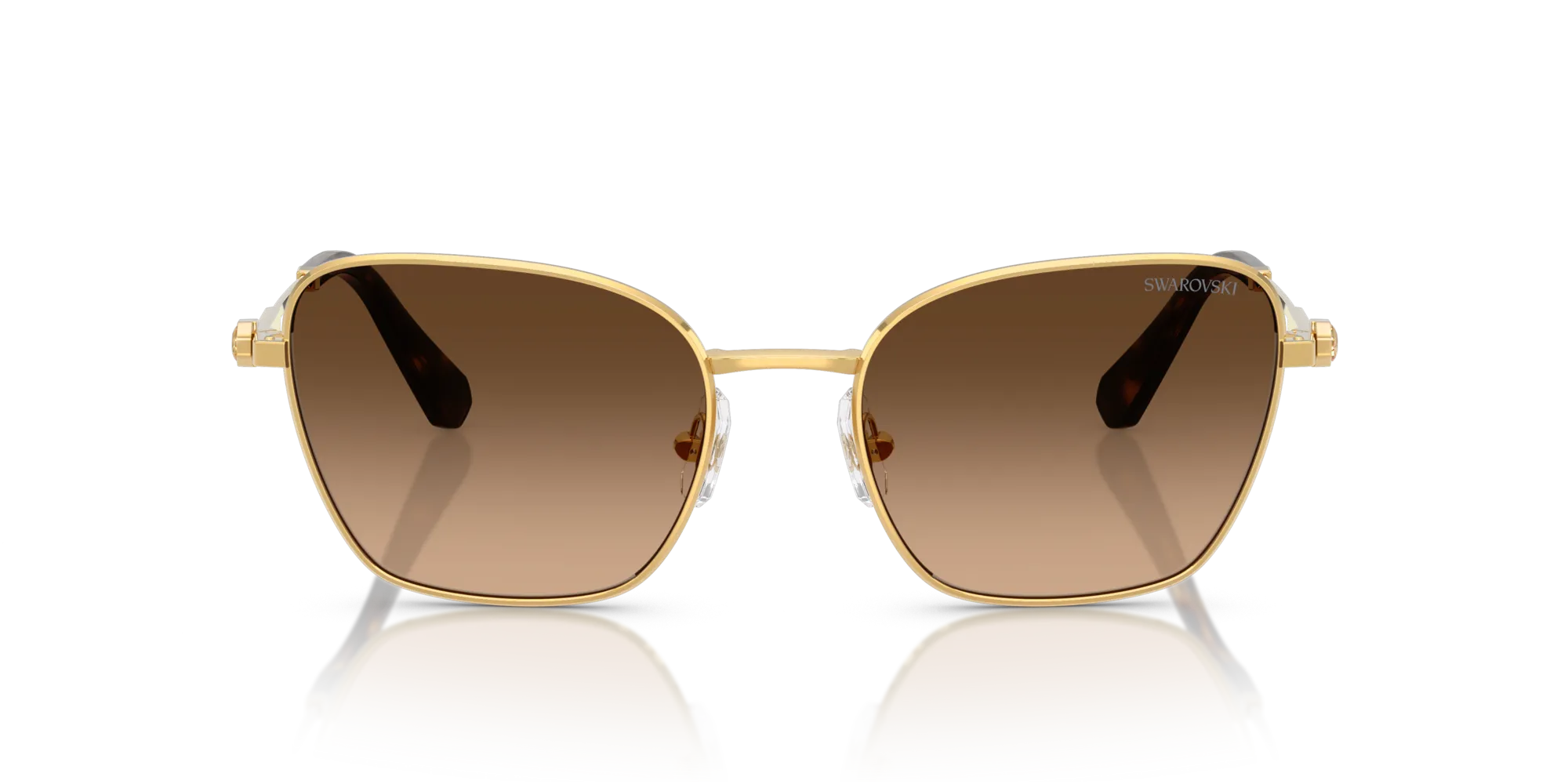 Swarovski SK7029 400774 Occhiali da sole Metallo Giallo Marrone Pilot Normale Sfumato - immagine 3