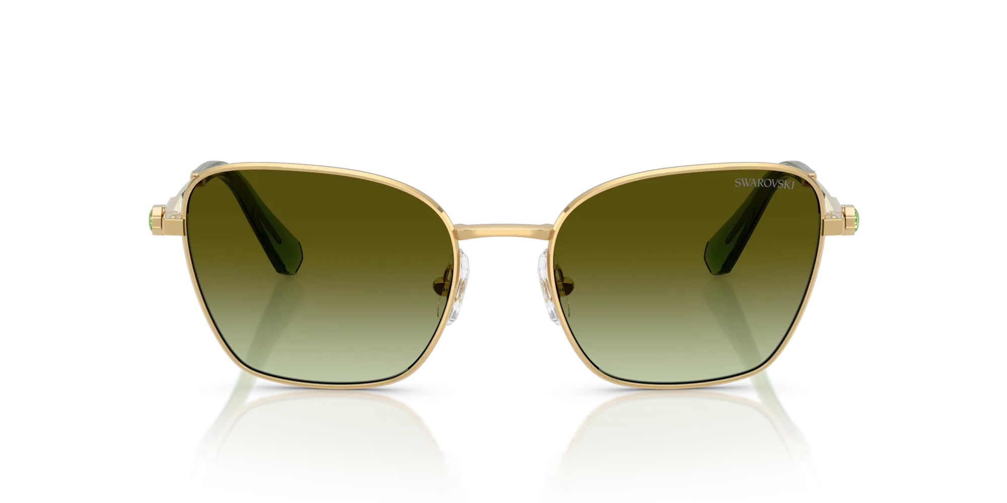 Swarovski SK7029 4004E8 Occhiali da sole Metallo Oro Marrone Pilot Normale Sfumato - immagine 3