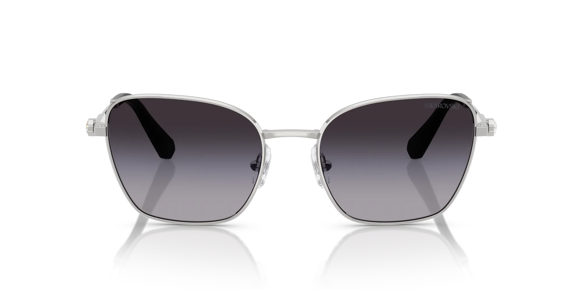 Swarovski SK7029 40018G Occhiali da sole Metallo Argento Grigio Pilot Normale Sfumato - immagine 3