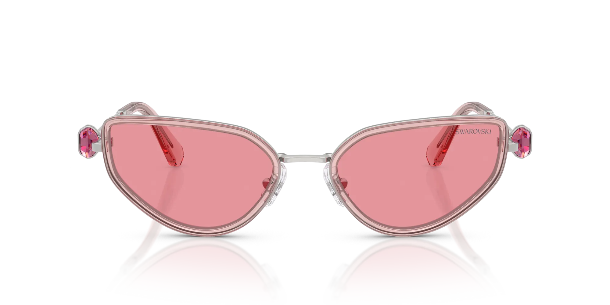 Swarovski SK7027 403784 Occhiali da sole Metallo Argento Rosa Geometrica Normale - immagine 3