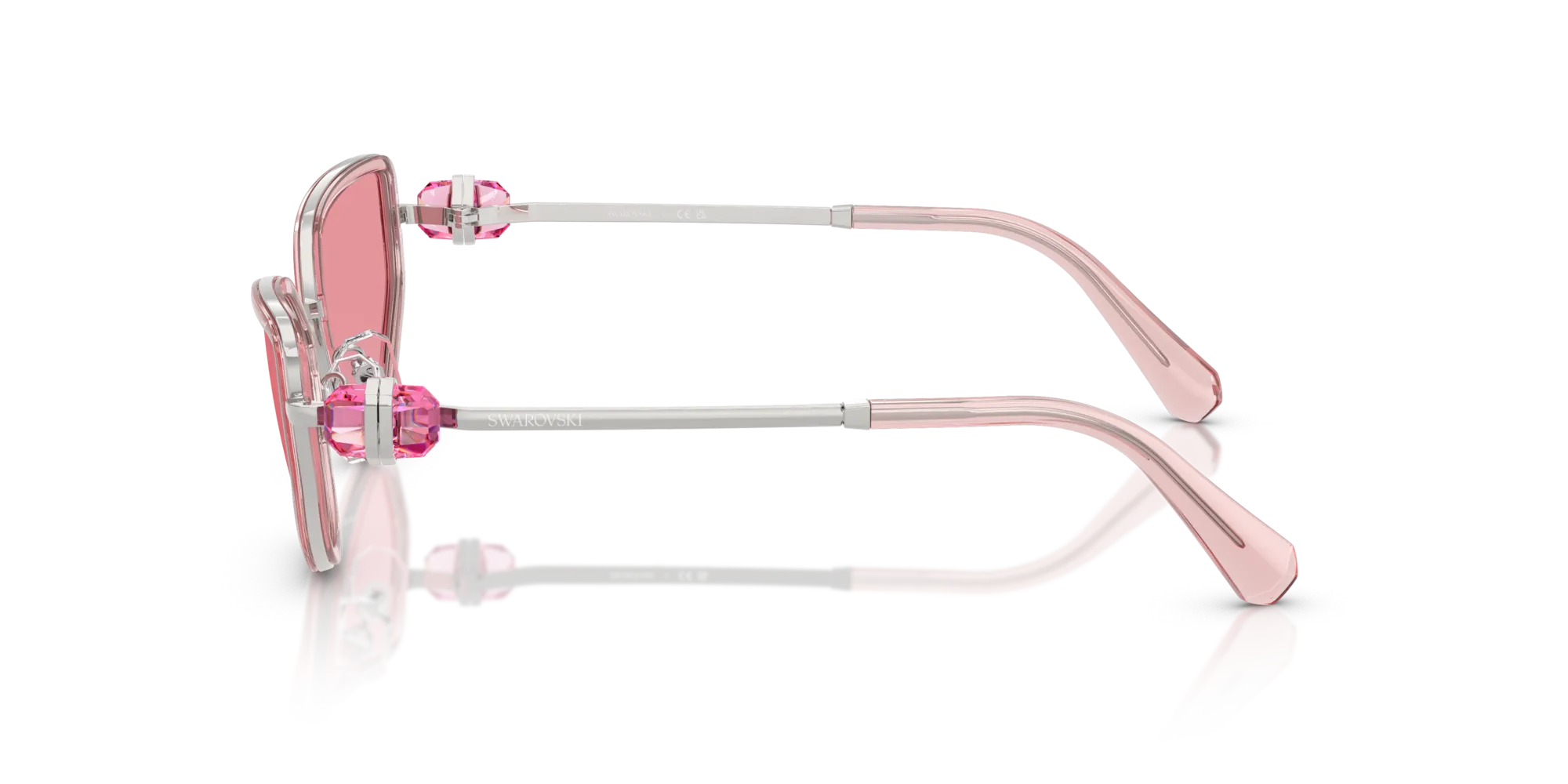 Swarovski SK7027 403784 Occhiali da sole Metallo Argento Rosa Geometrica Normale - immagine 4