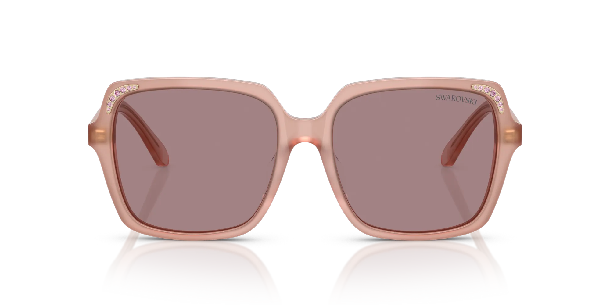 Swarovski SK6034D 10257N Occhiali da sole Acetato Rosa Marrone Squadrata Normale - immagine 3