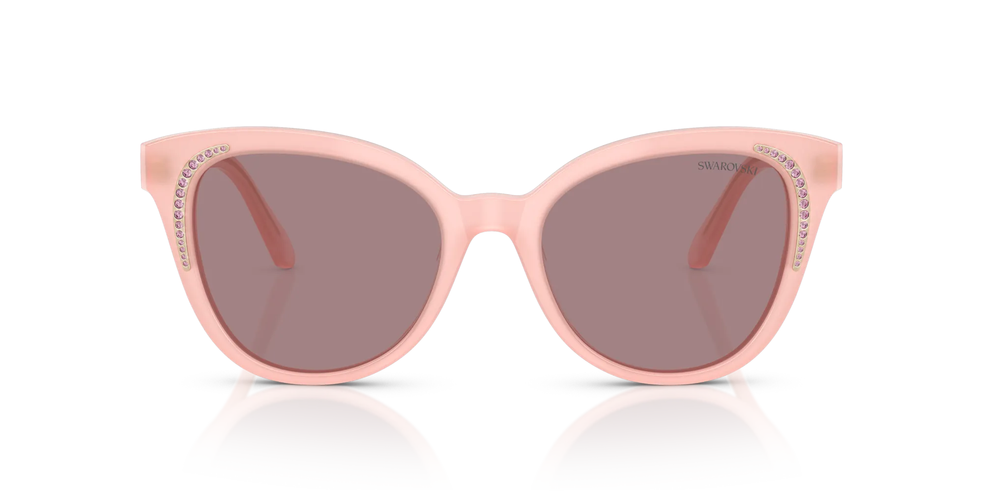 Swarovski SK6031 10317N Occhiali da sole Acetato Rosa Marrone Farfalla Normale - immagine 3