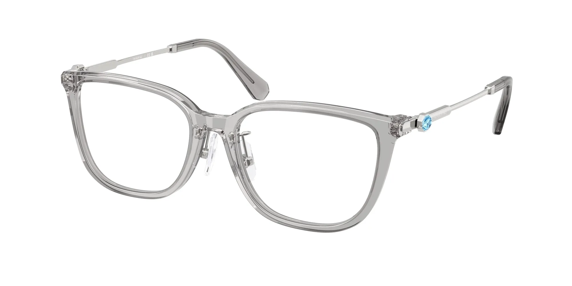 Swarovski SK2041D 1069 Montature da vista Acetato Grigio Pillow Normale - immagine 1
