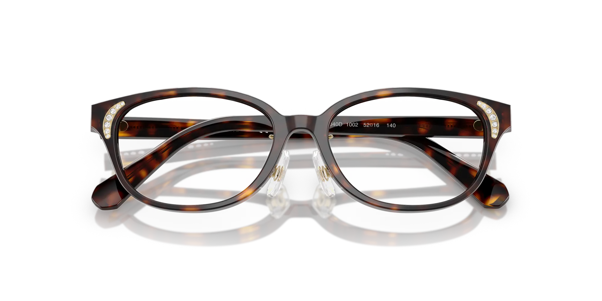 Swarovski SK2040D 1002 Montature da vista Acetato Tartaruga Rotonda Normale - immagine 2