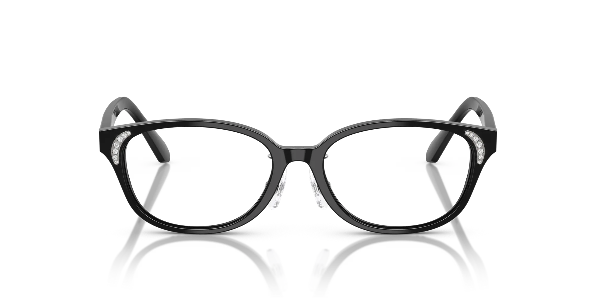 Swarovski SK2040D 1001 Montature da vista Acetato Nero Rotonda Normale - immagine 3