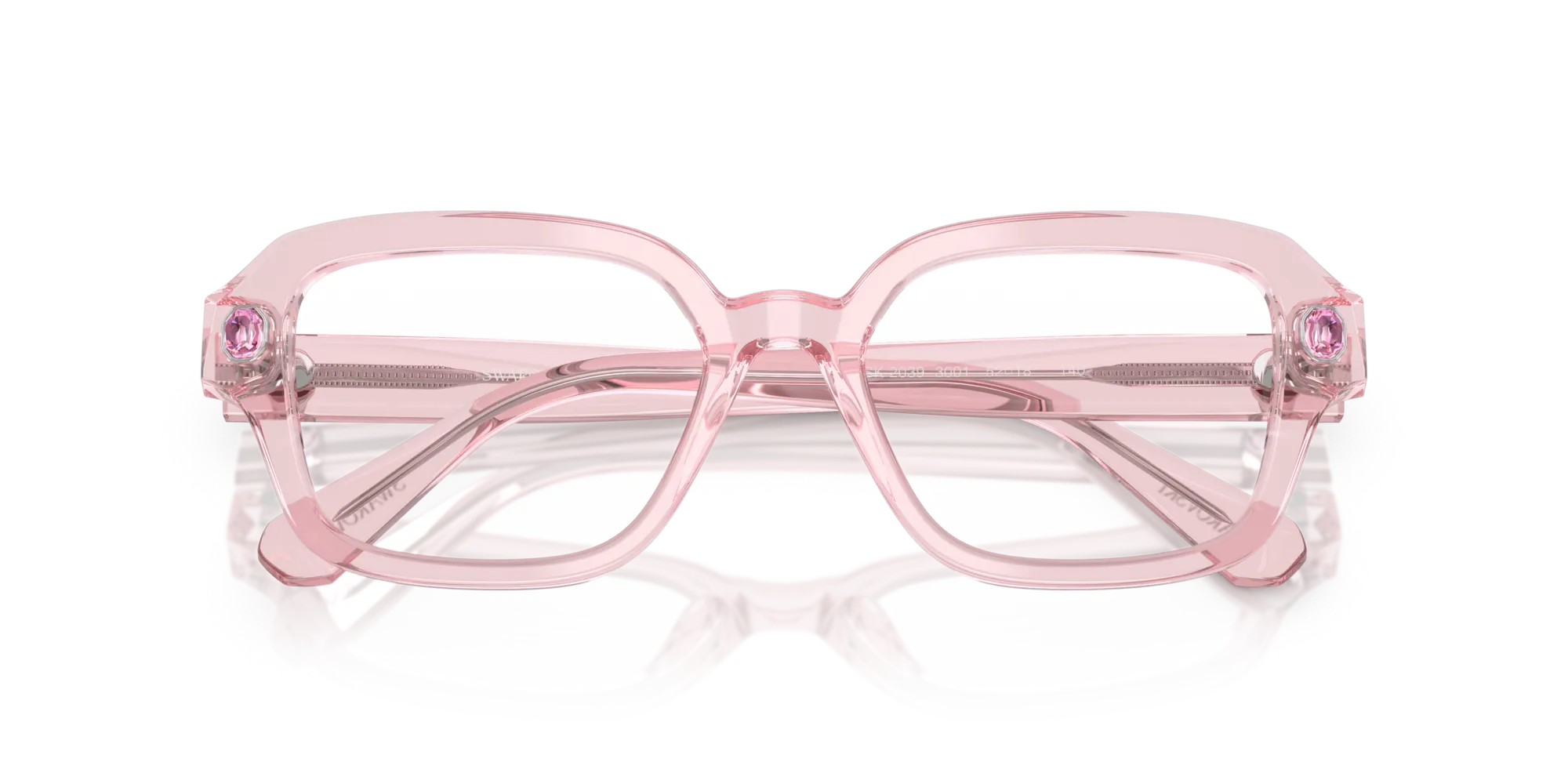 Swarovski SK2039 3001 Montature da vista Acetato Rosa Pillow Normale - immagine 2