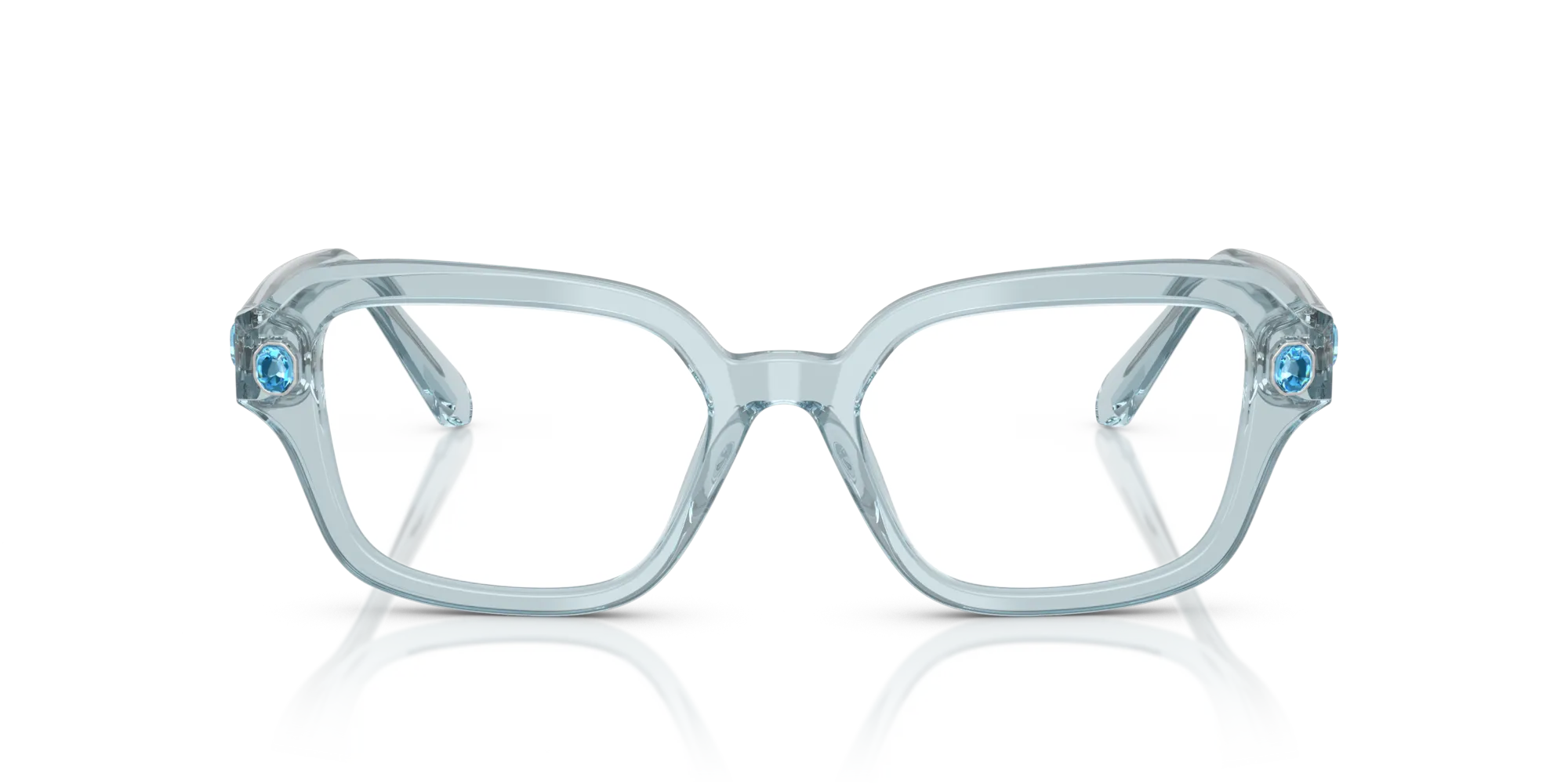 Swarovski SK2039 1065 Montature da vista Acetato Blu Pillow Normale - immagine 3