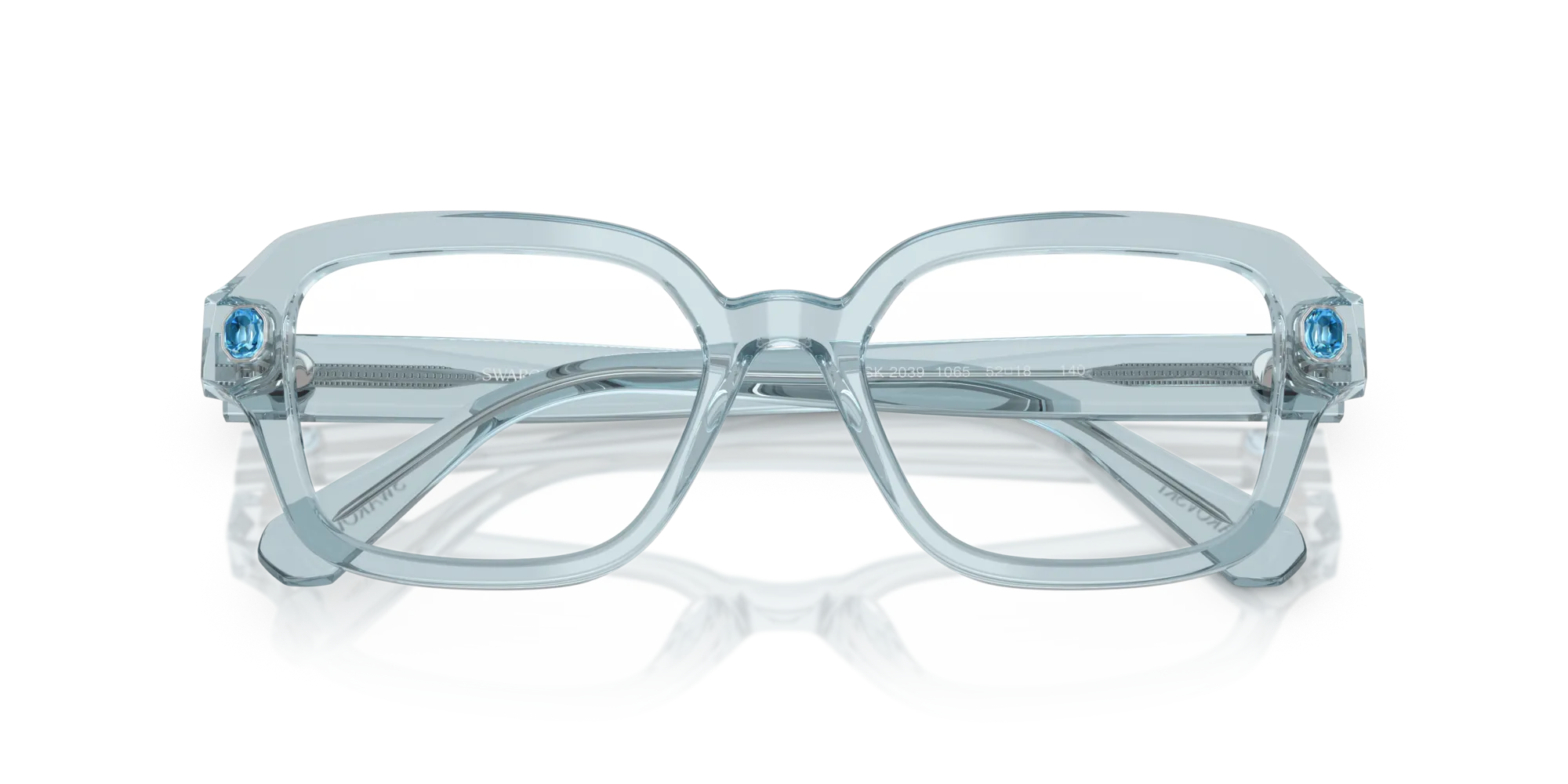 Swarovski SK2039 1065 Montature da vista Acetato Blu Pillow Normale - immagine 2